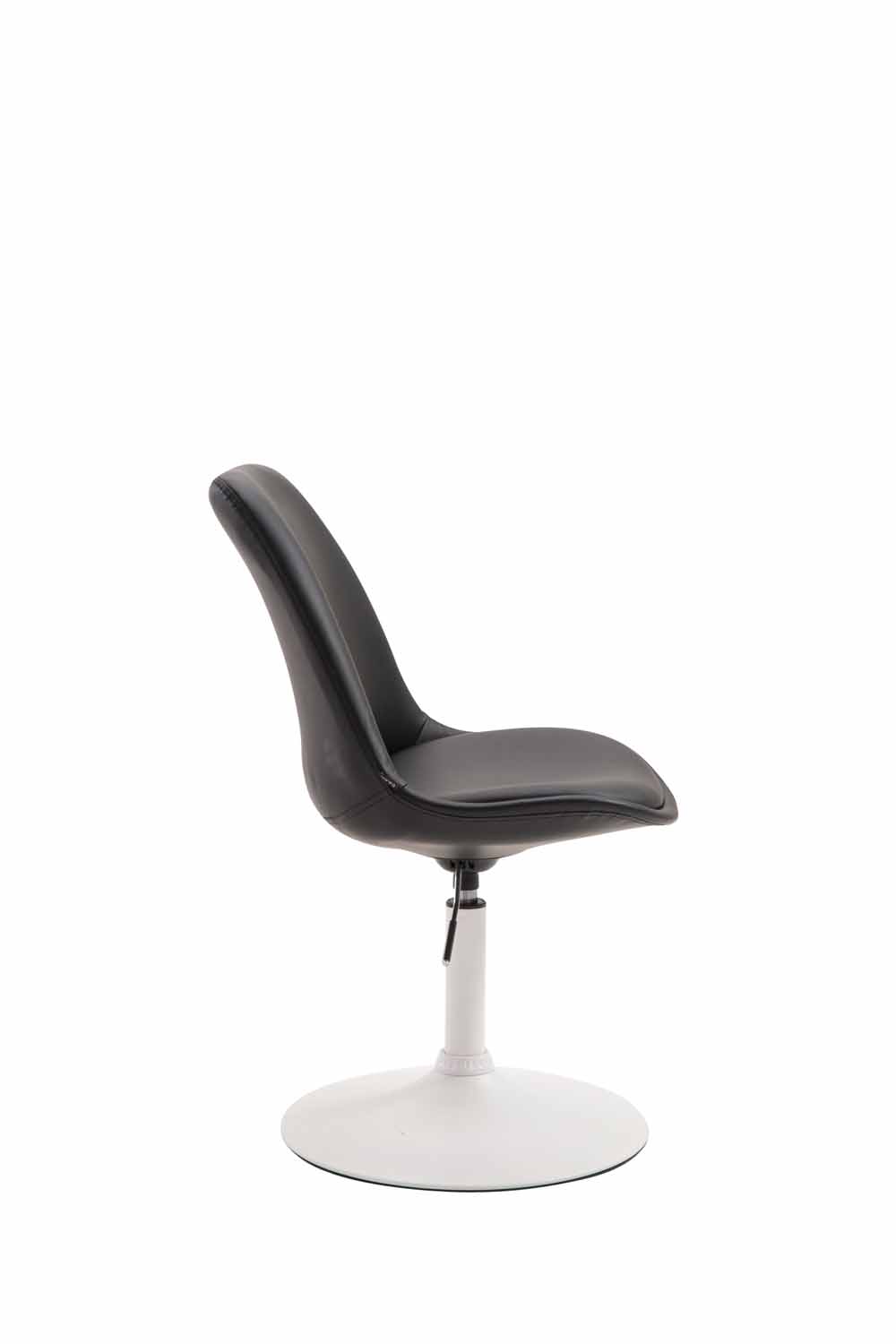 Chaise de salle à manger Maverick en similicuir avec pied trompette
