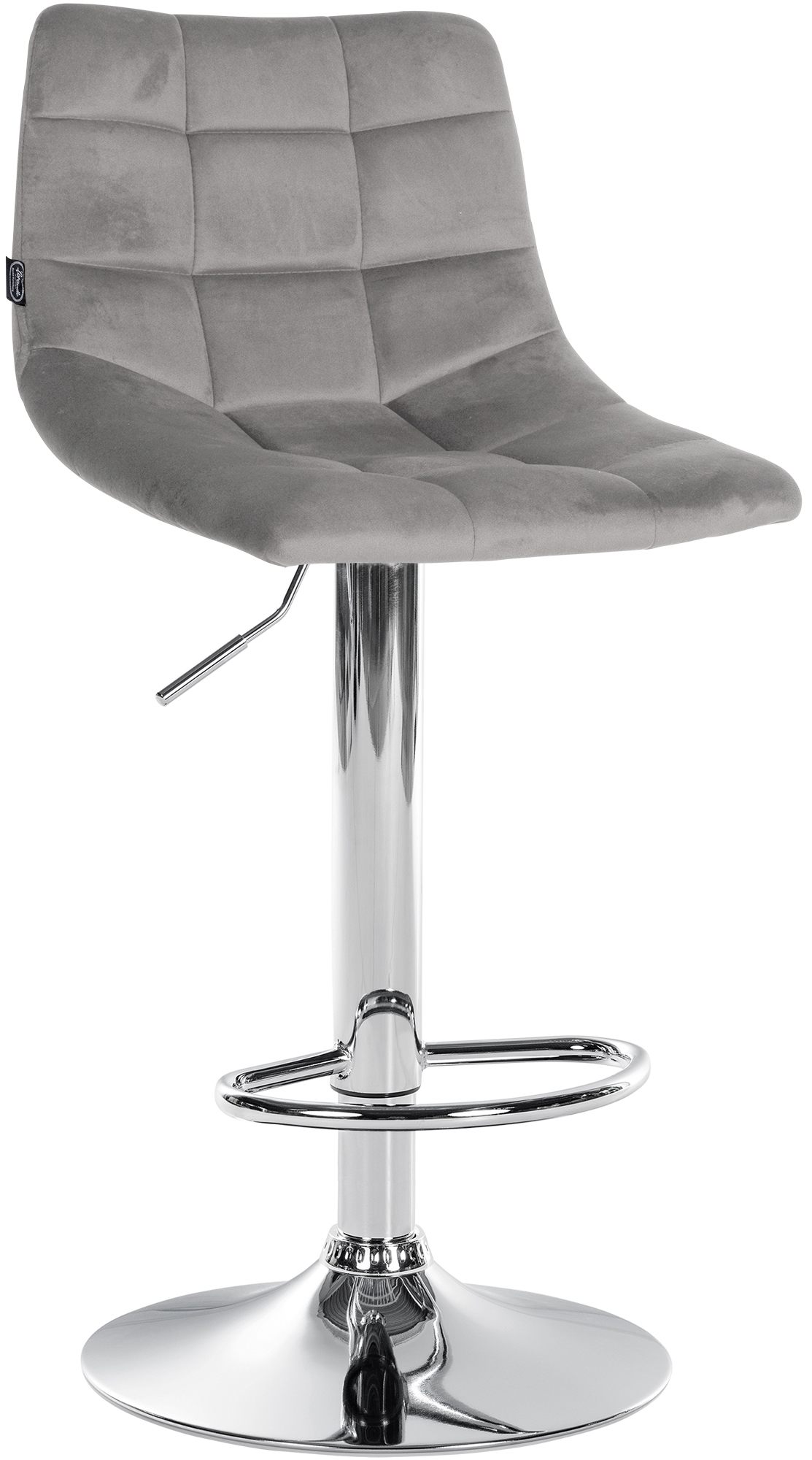 Tabouret de bar Jerry velours