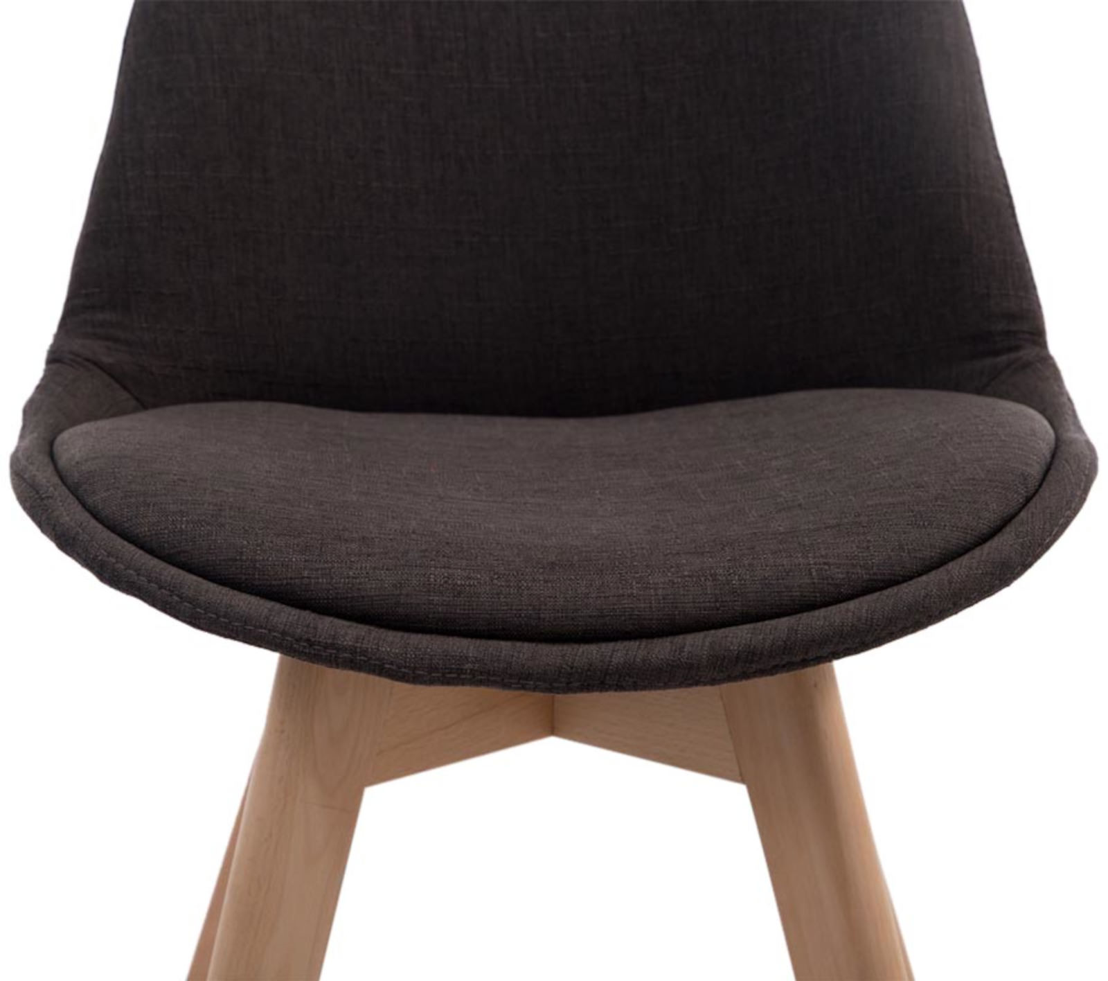 Lot de 4 chaises de salle à manger Borneo V2 en Tissu