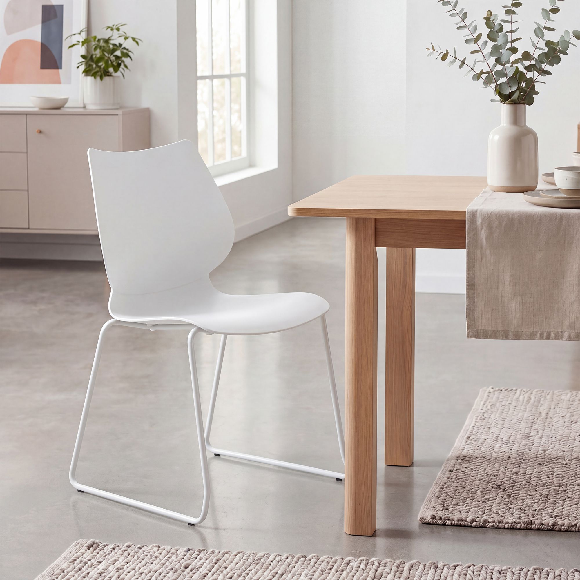 Lot de 2 chaises empilables Houma