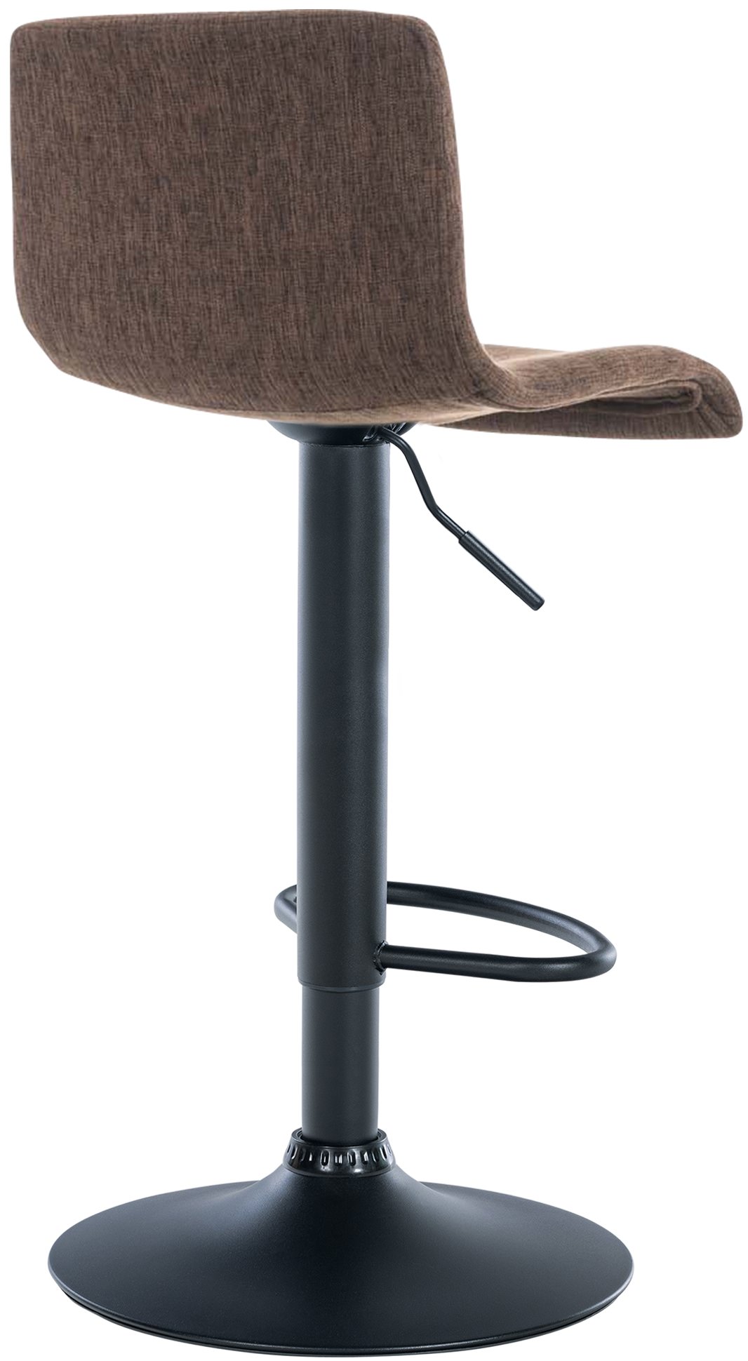 Tabouret de bar Hover Assise en Tissu Piètement Métal chromé