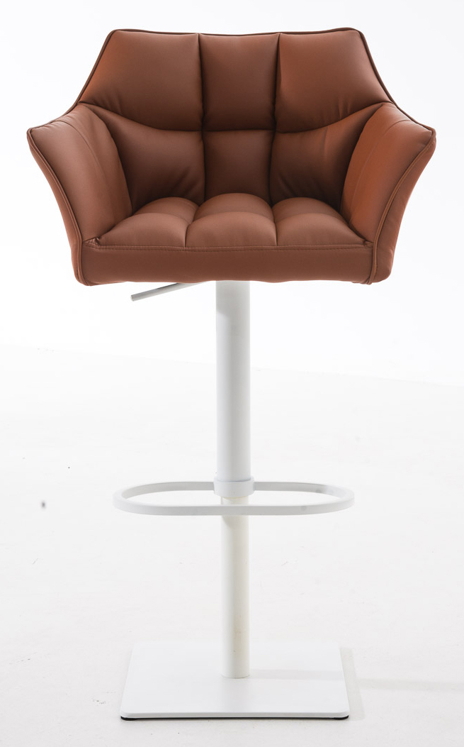 Lot de 2 tabourets de bar Damaso en similicuir