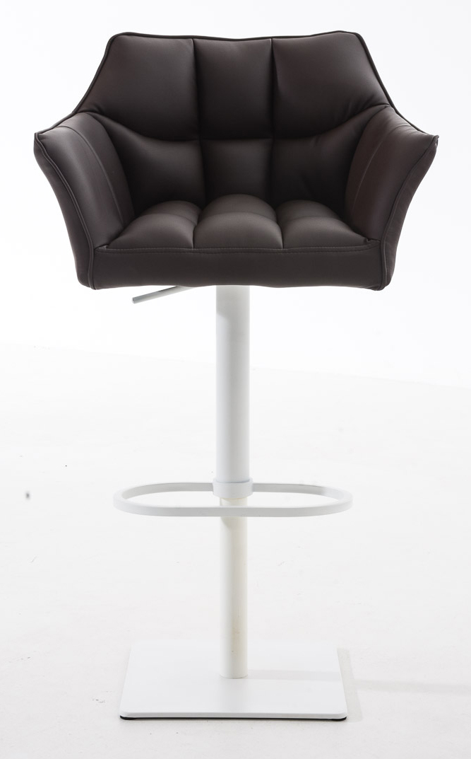 Lot de 2 tabourets de bar Damaso en similicuir