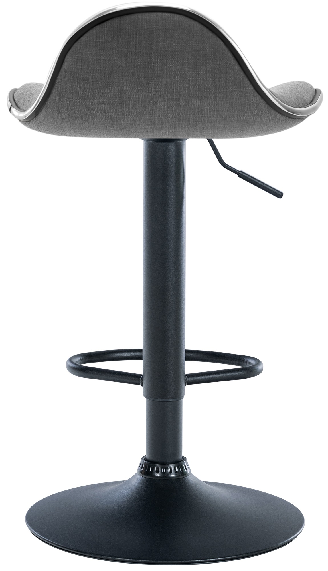 Tabouret de bar Shanghai tissu avec pied en métal