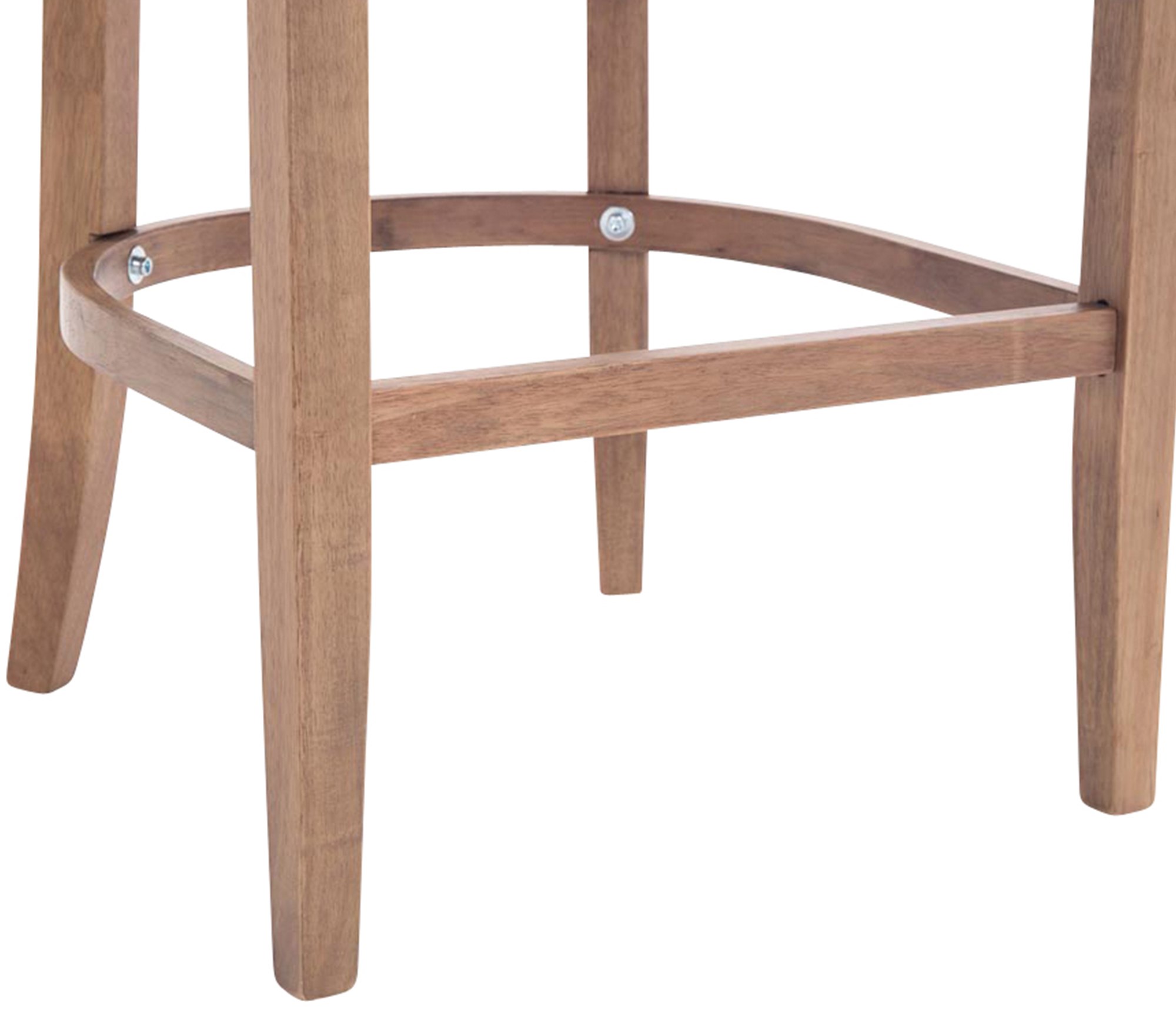 Tabouret de bar Lakewood tissu Piètement antique clair
