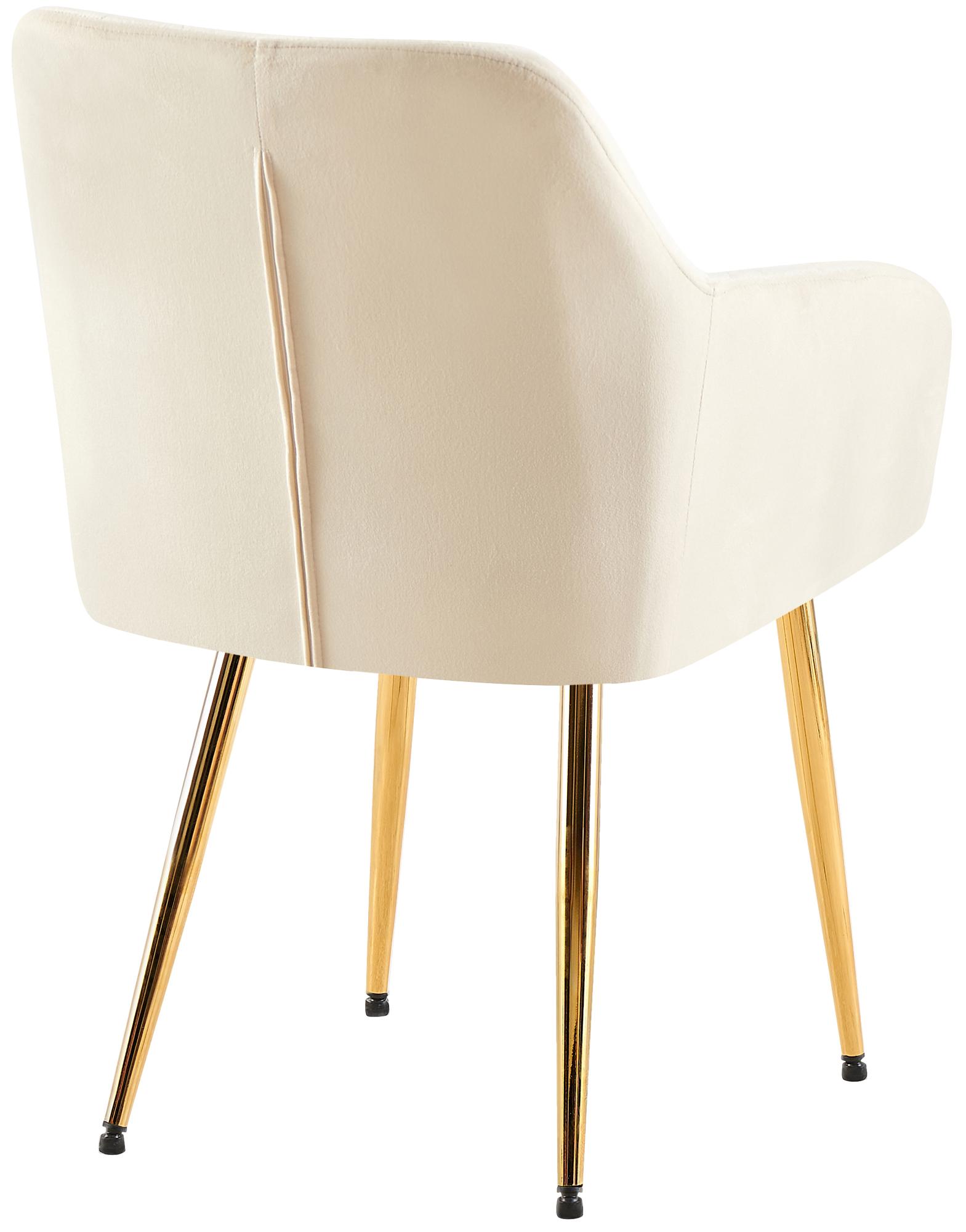 Lot de 2 chaises de salle à manger Monett velours