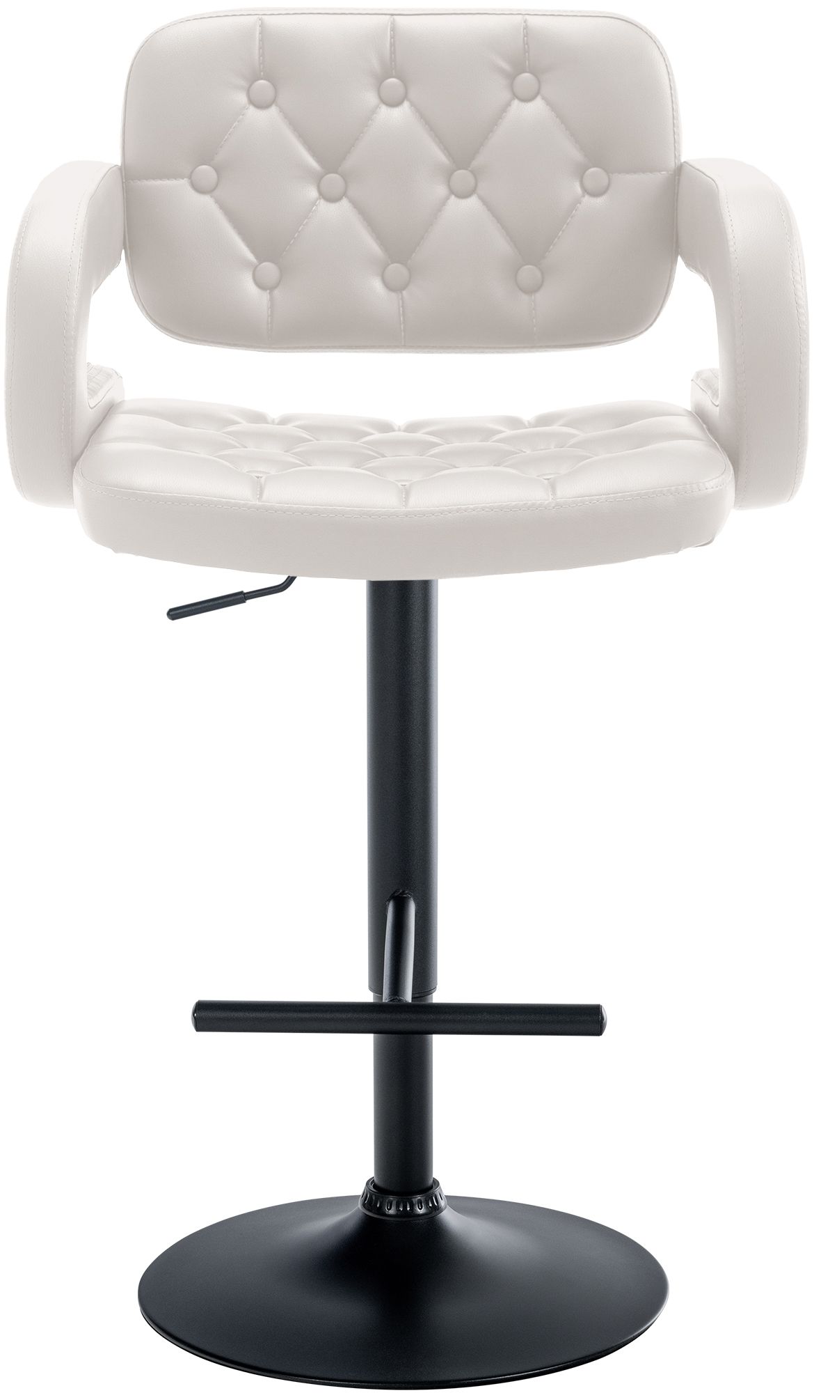Tabouret de bar Dublin similicuir avec pied en métal