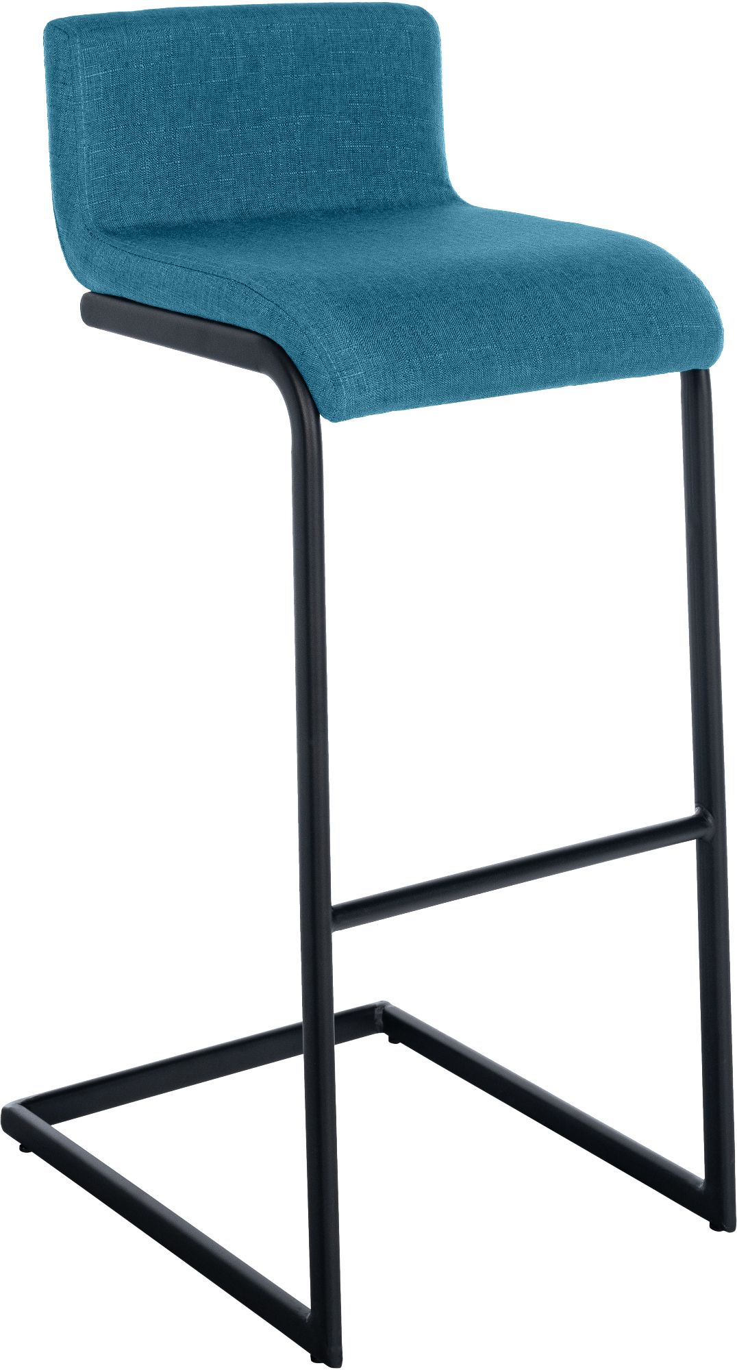 Lot de 2 Tabourets de Bar Newport, Piétement Métallique Noir