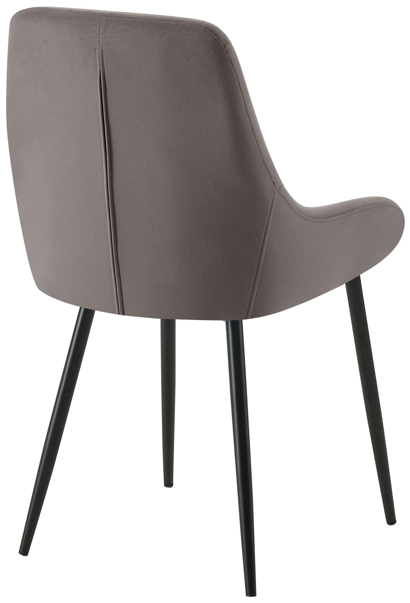 Chaise de salle à manger Elmira velours