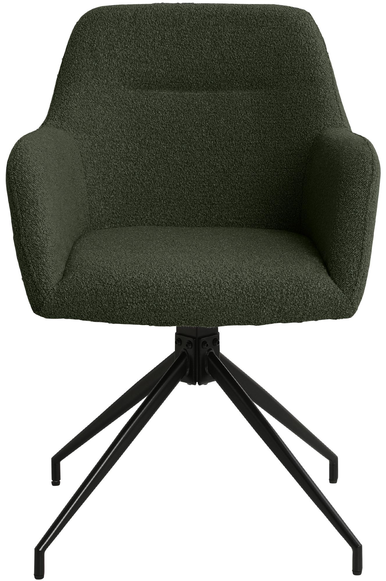 Lot de 2 Chaises de Salle à Manger Merlinda en Tissu Bouclette