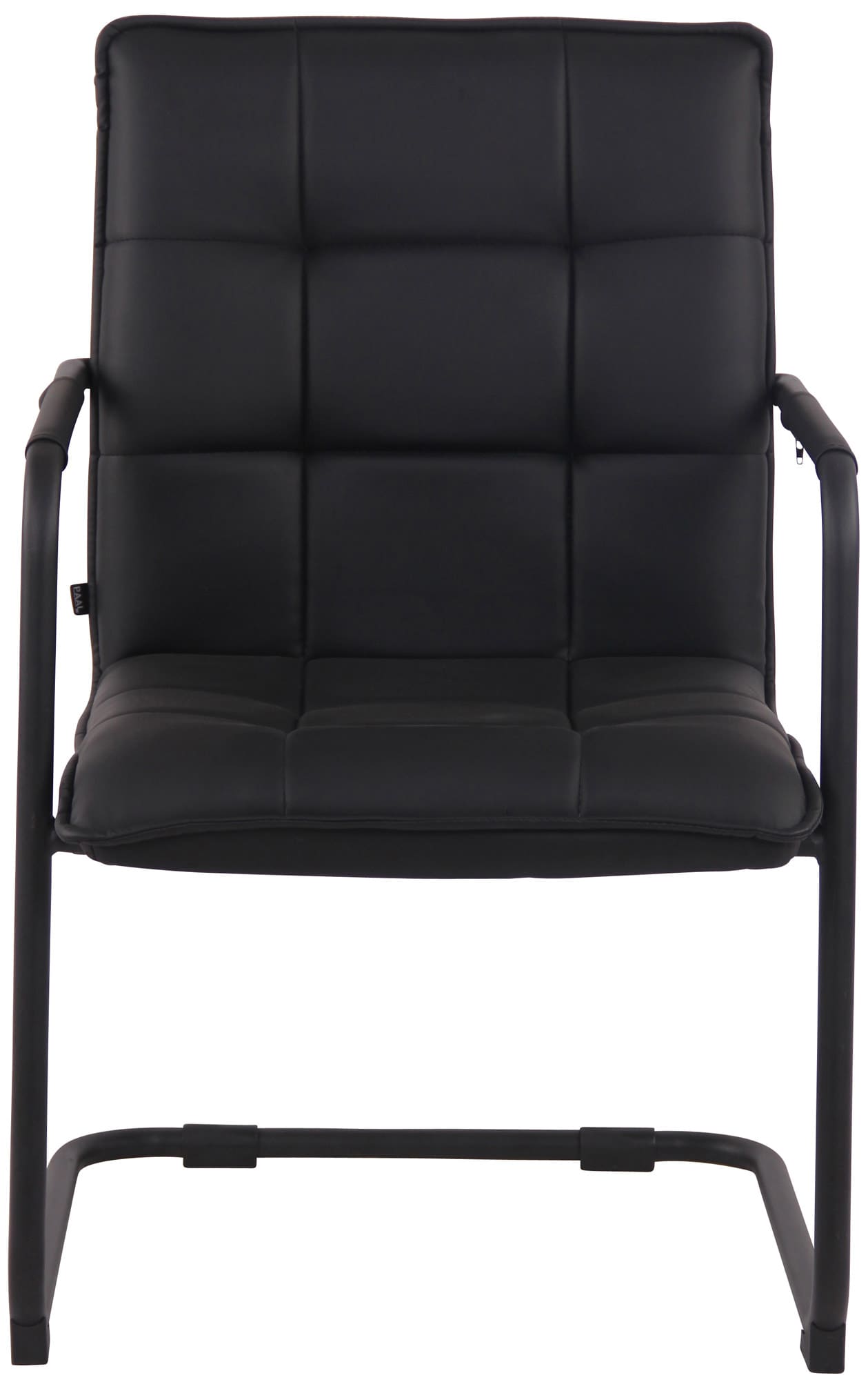 Lot de 2 Chaises Cantilever Gandia en Similicuir et pieds en Métal
