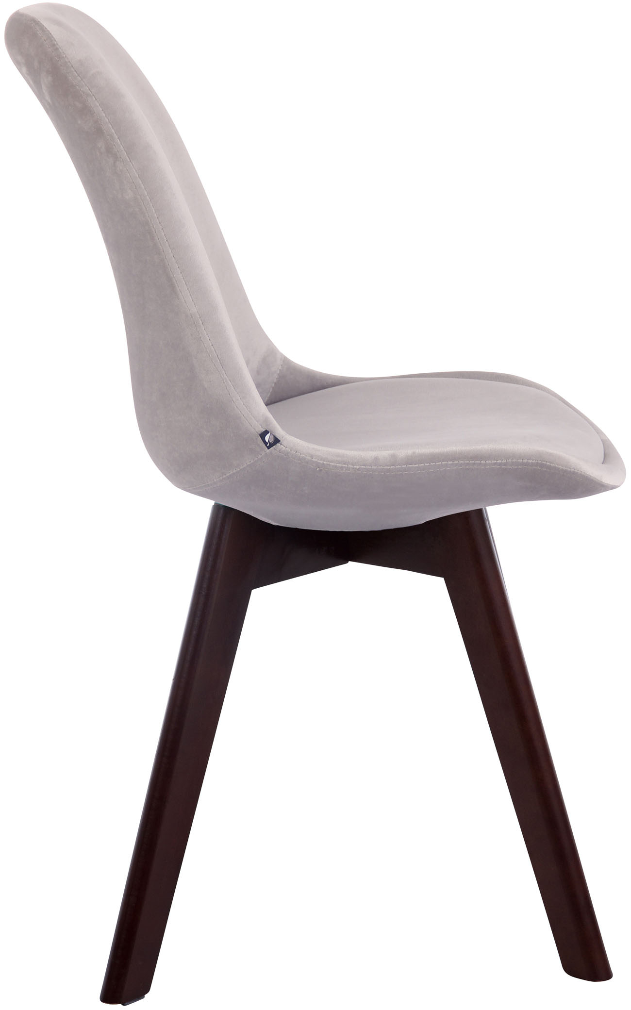 Lot de 4 Chaises de salle à manger Borneo V2 en velours