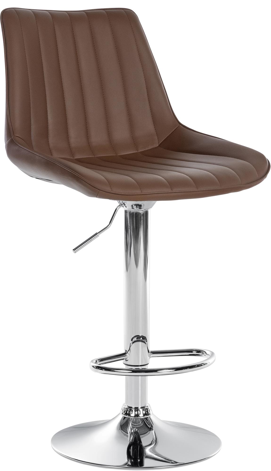 Tabouret de bar Toni en Similicuir Pied en Métal réglable pivotant