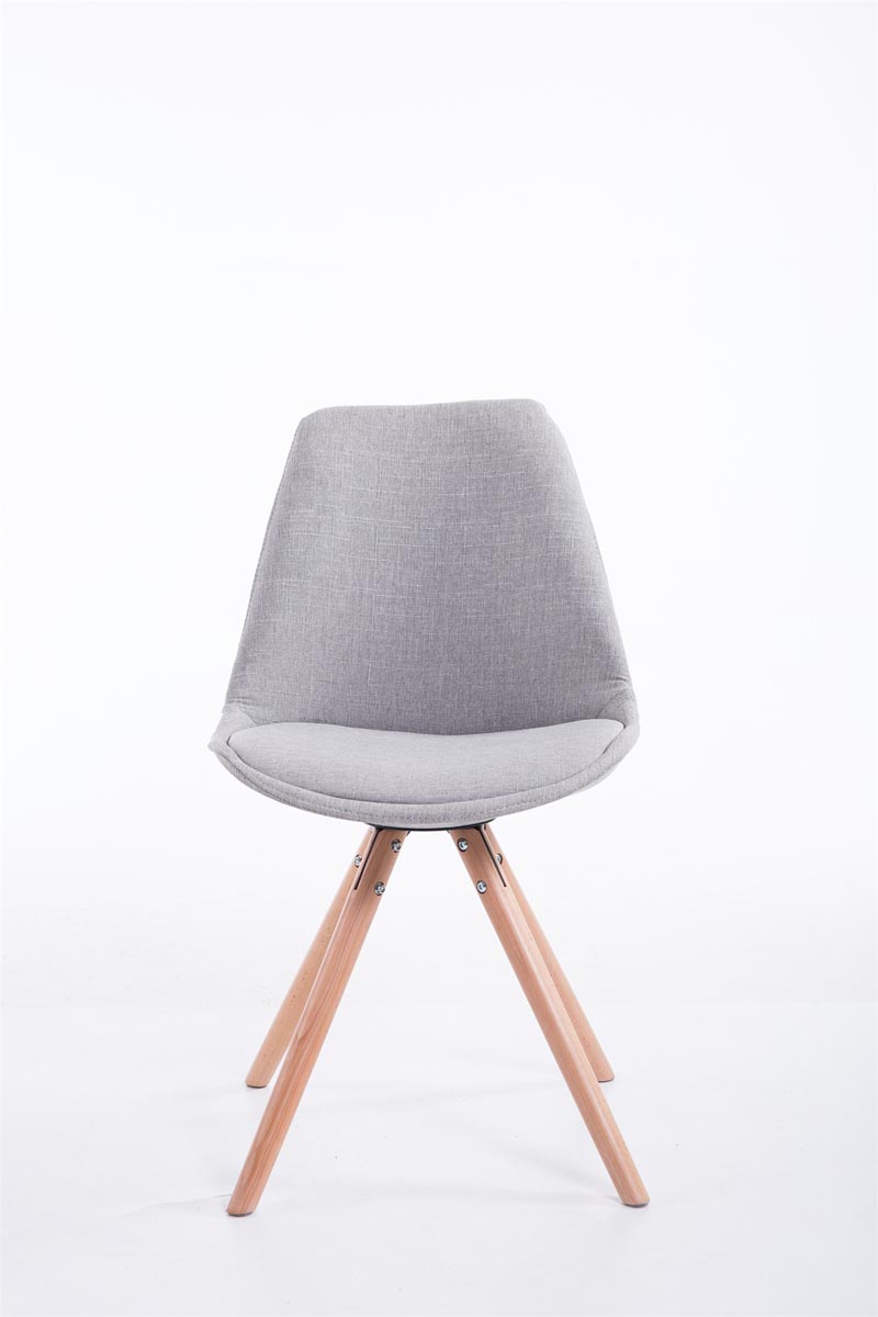 Chaise Toulouse tissu pieds ronds