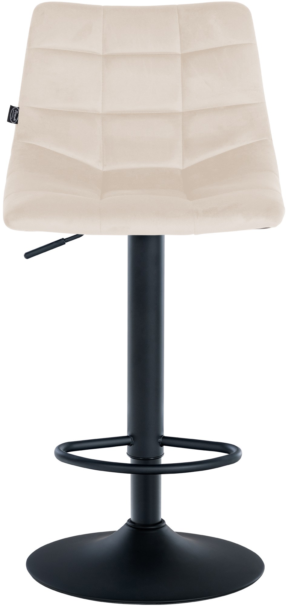 Lot de 2 tabourets de bar Jerry velours