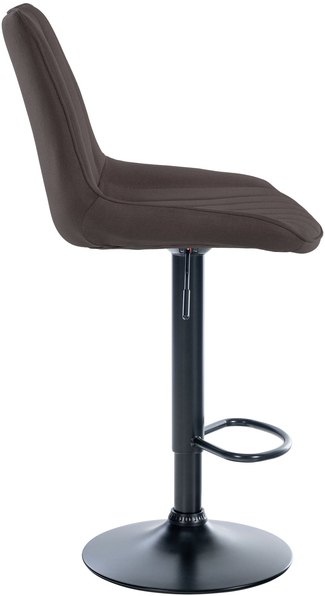 Tabouret de bar Toni en Tissu Pied trompette en Métal