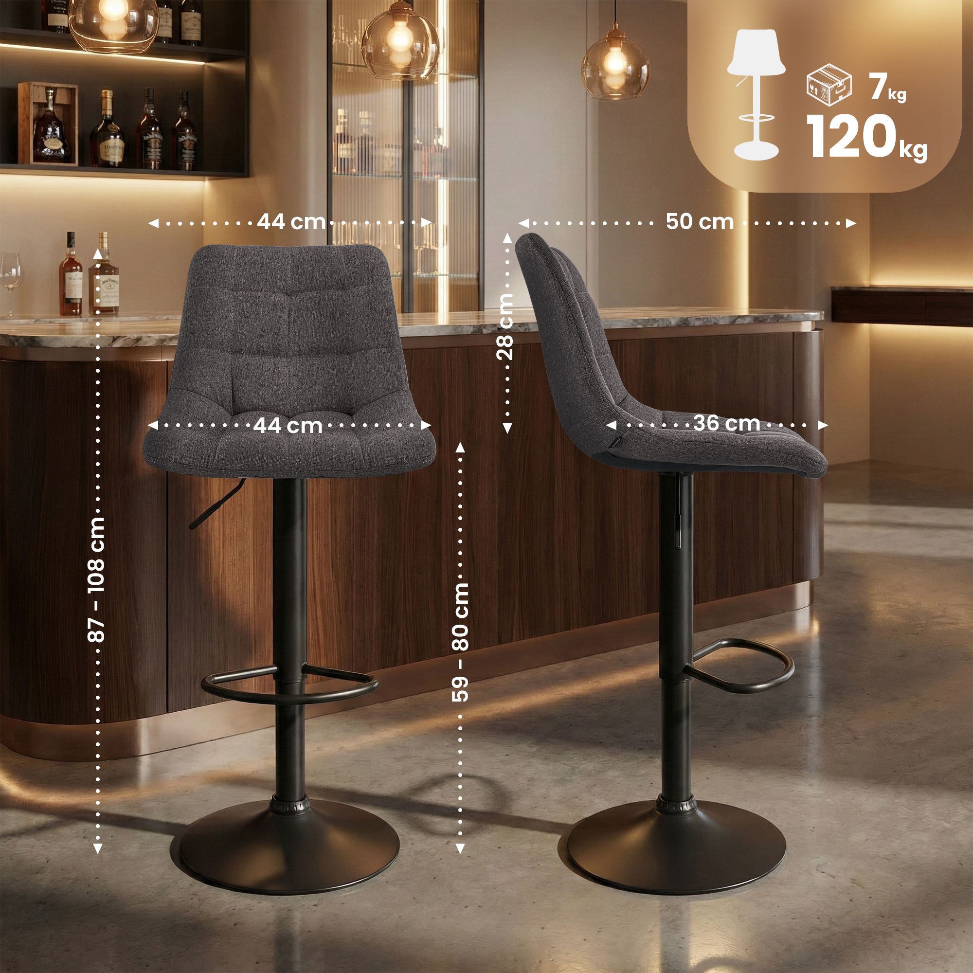 Tabouret de bar Mapun