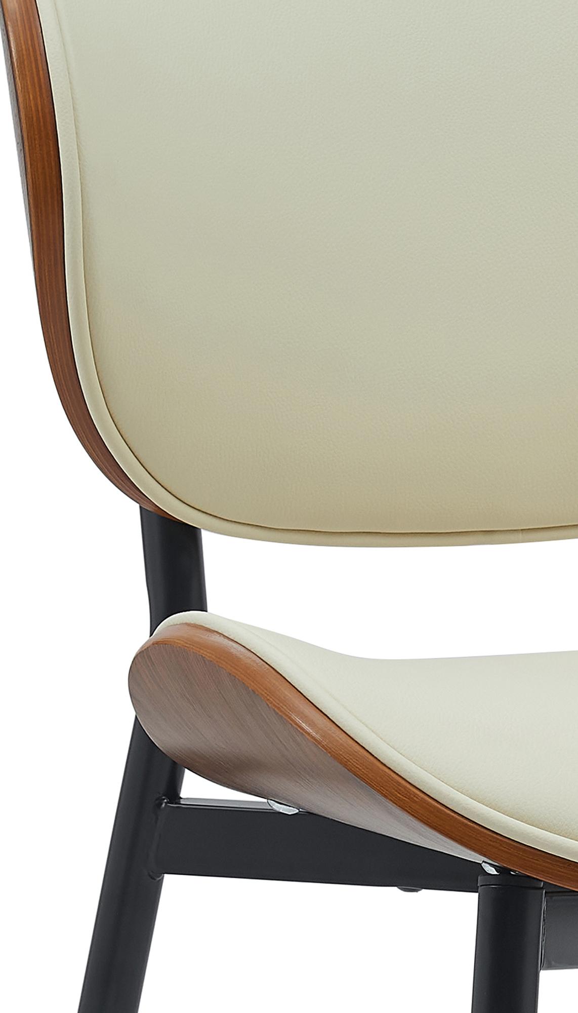 Lot de 2 chaises visiteurs Enid en similicuir ou en tissu