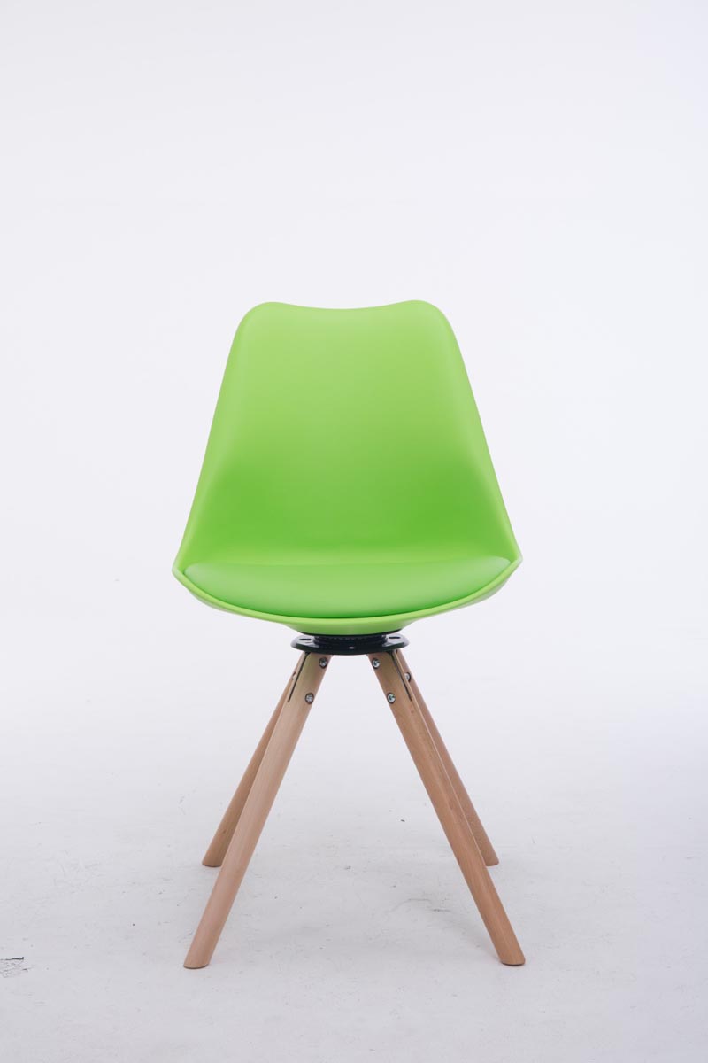Chaise de salle à manger pivotante Troyes Similicuir pieds en forme ronde