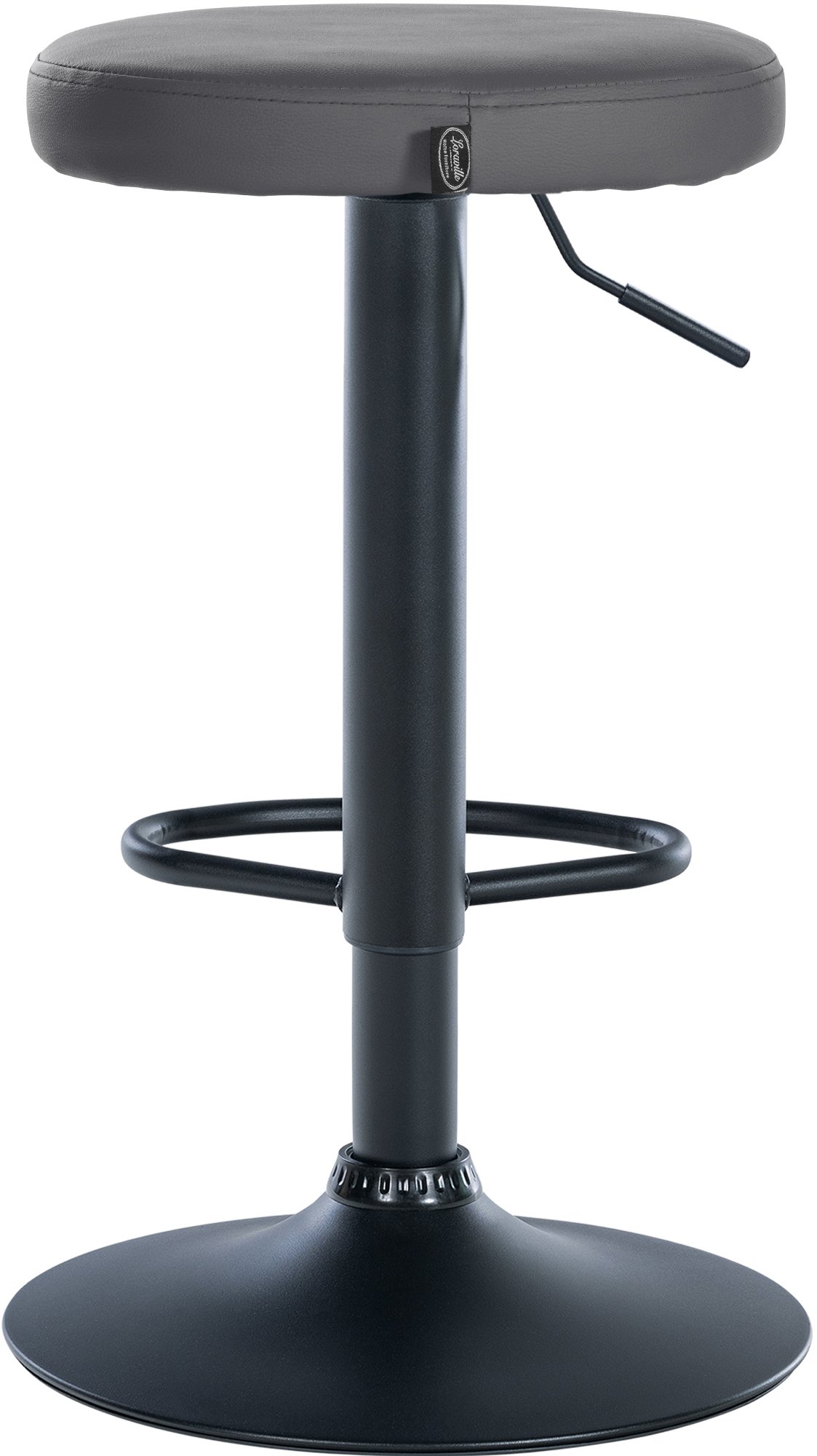 Lot de 2 tabourets de bar Ponte en similicuir