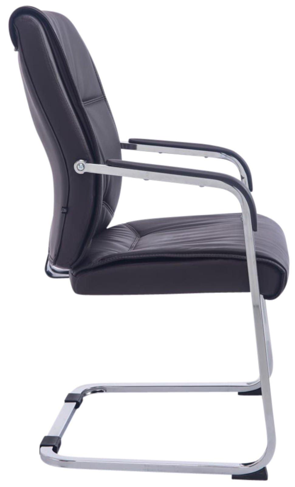 Lot de 2 Chaises Cantilever XXL Anubis en Similicuir avec accoudoirs