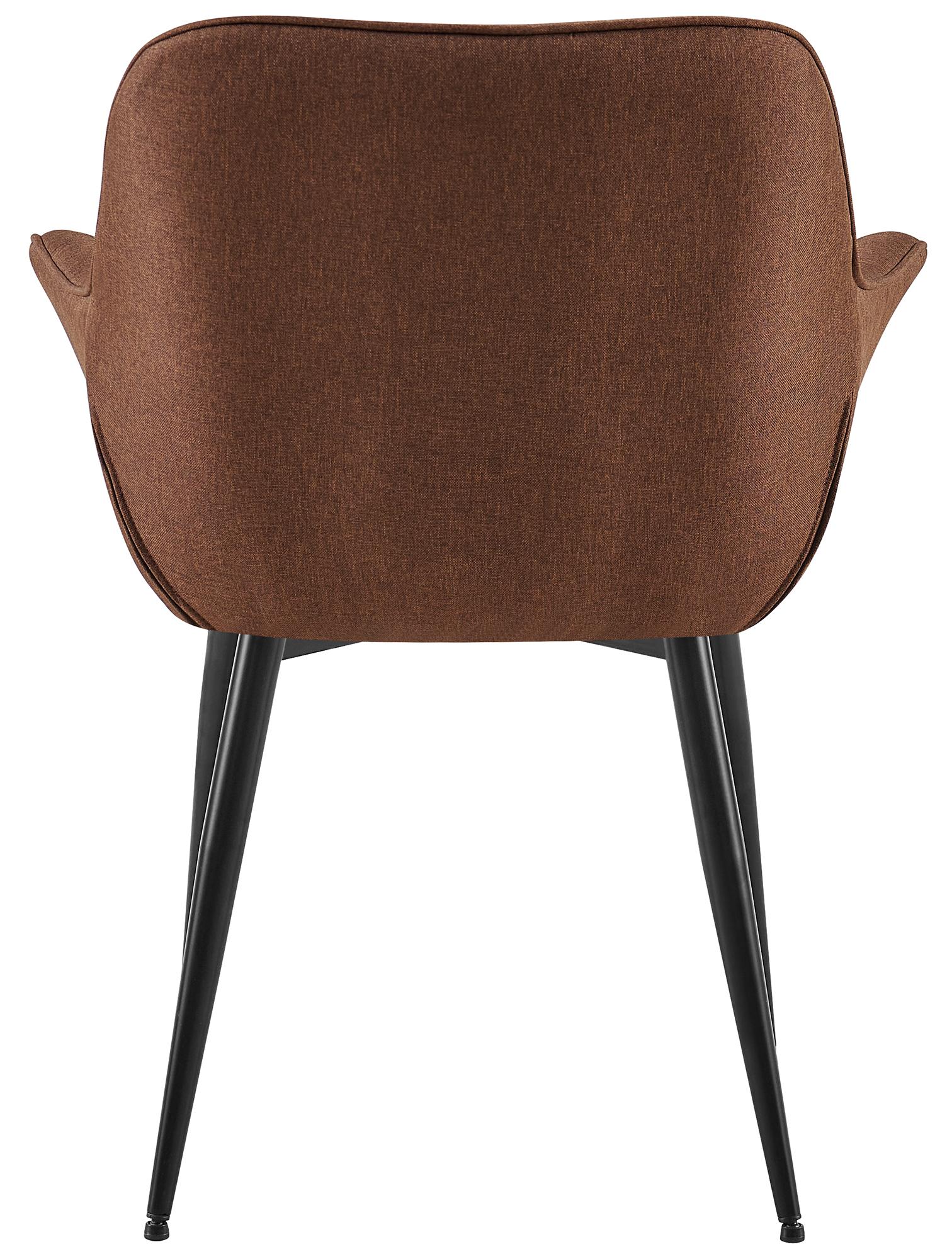 Chaise de salle à manger Roseville avec accoudoirs et pieds en métal