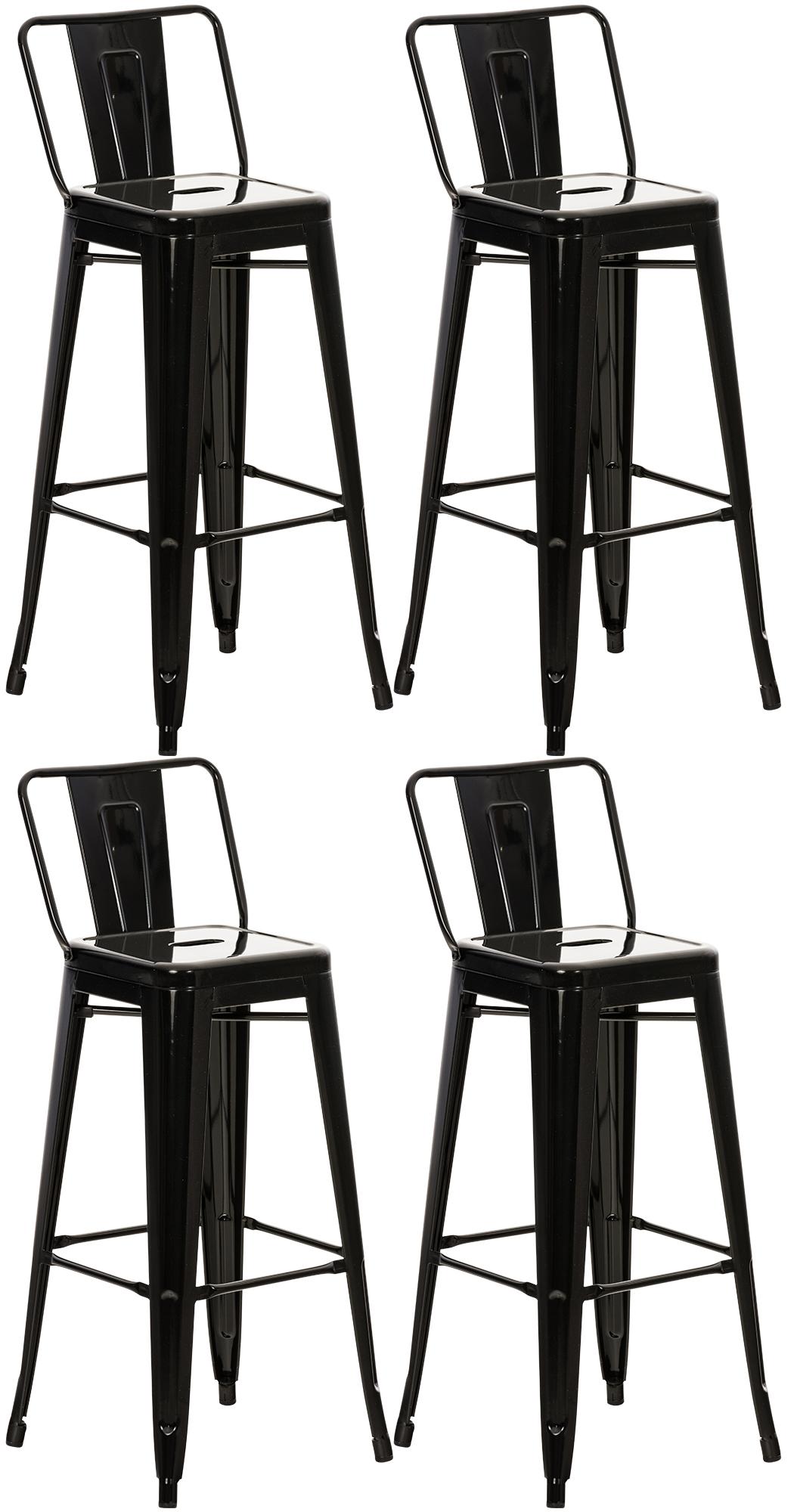 Lot de 4 tabourets de bar Mason