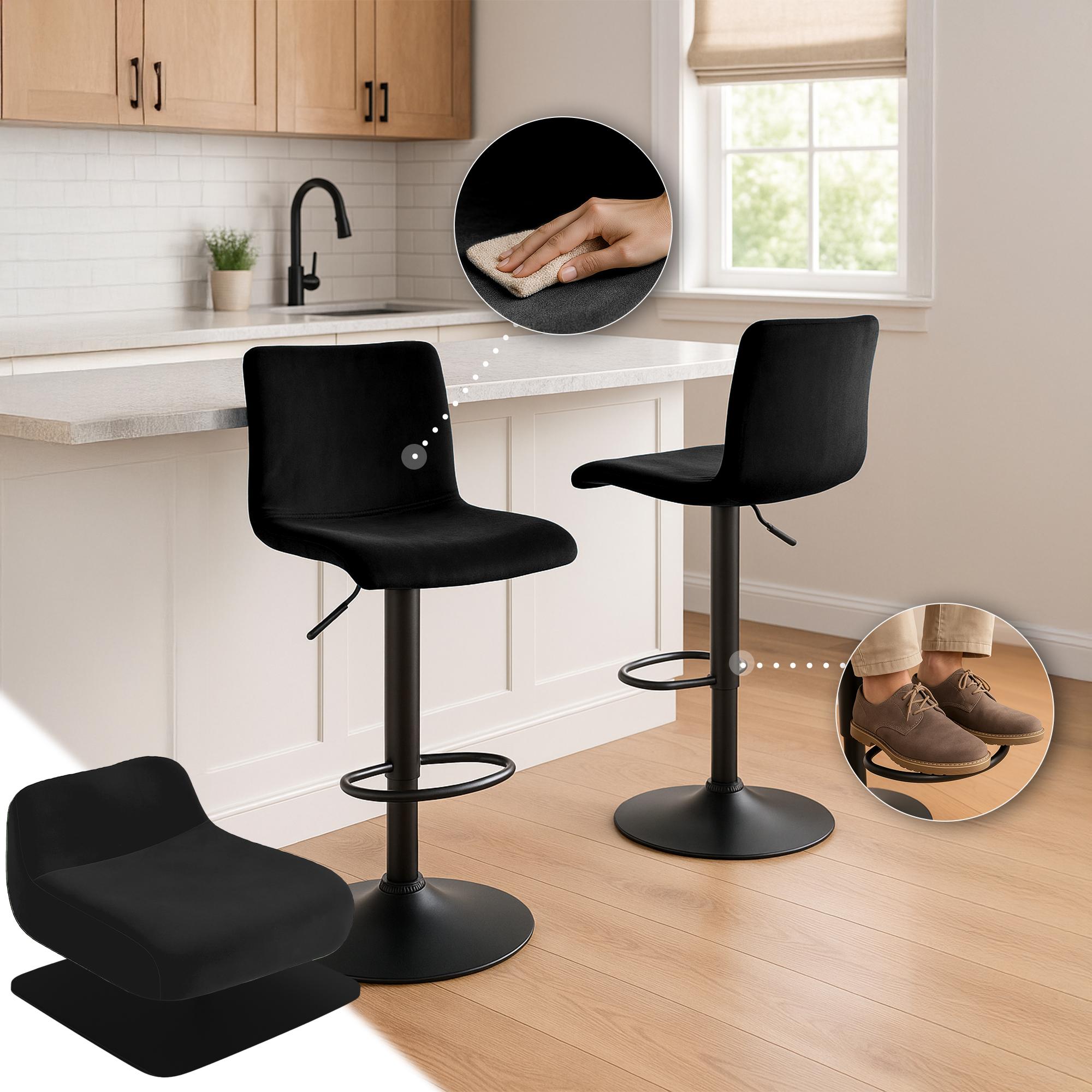 Tabouret de Bar Hover Velours
