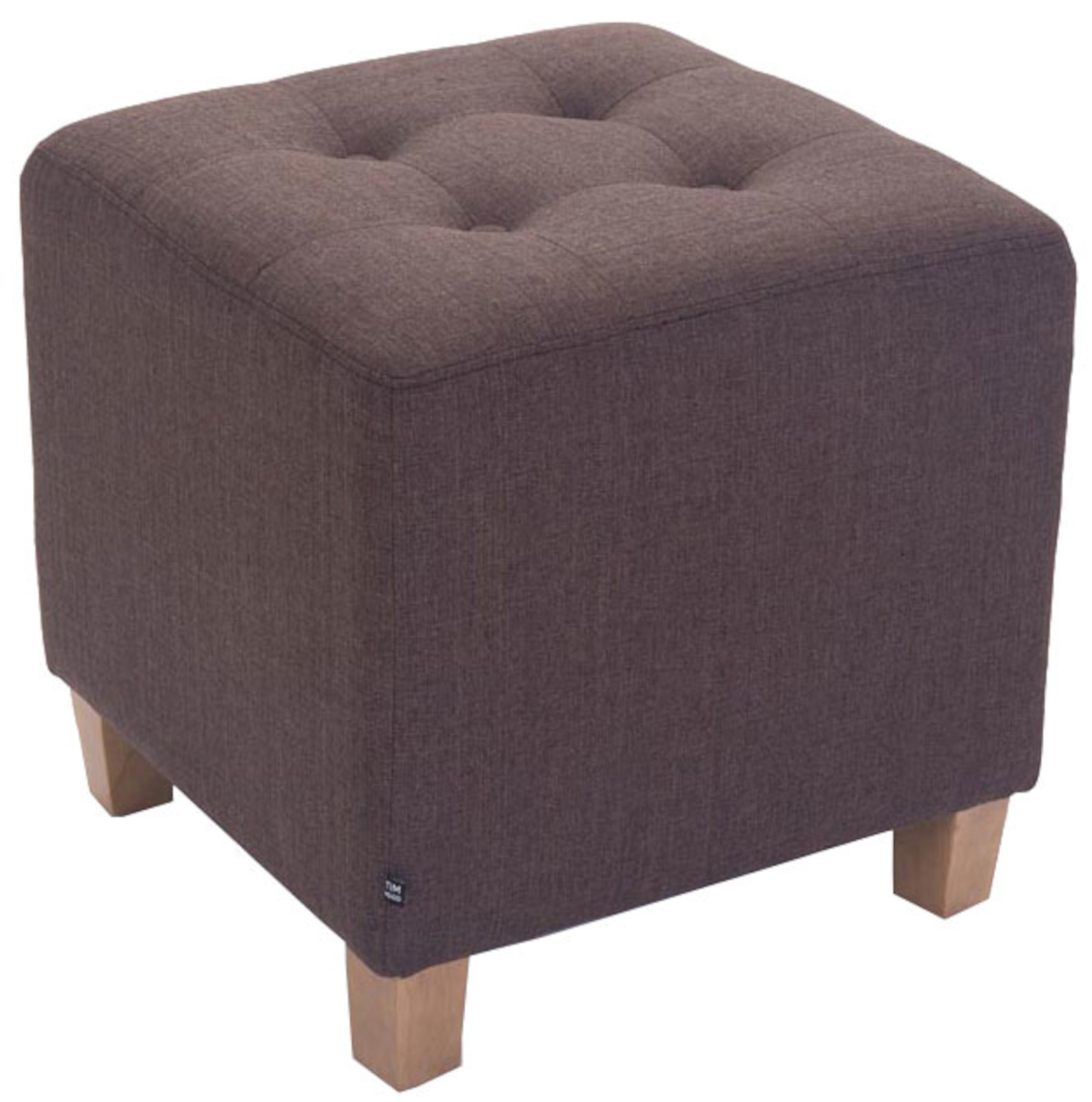 Lot de 2 tabourets bas Pharao en tissu
