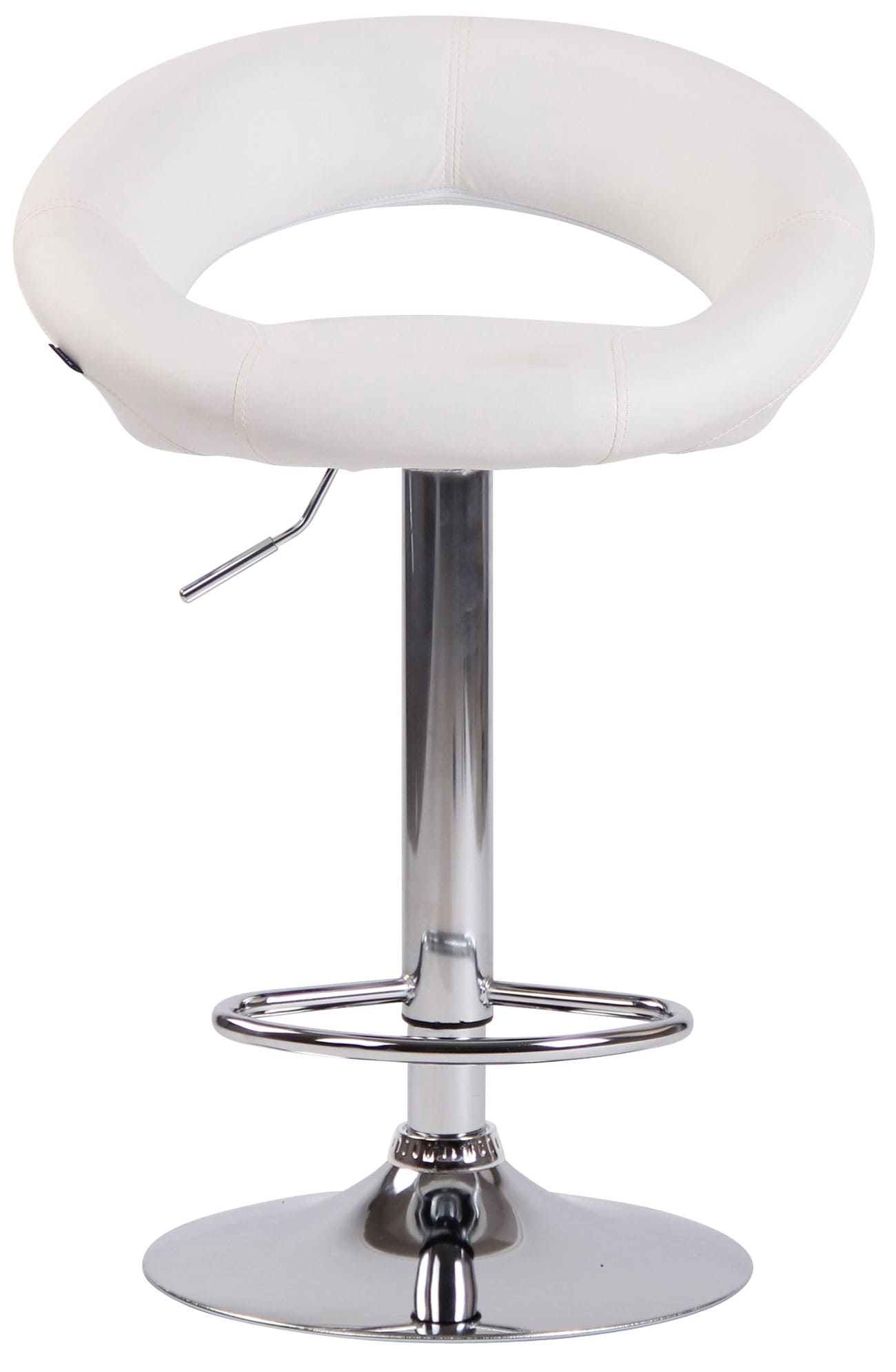 Lot de 2 Tabourets de bar Olinda en similicuir hauteur réglable et siège pivotant