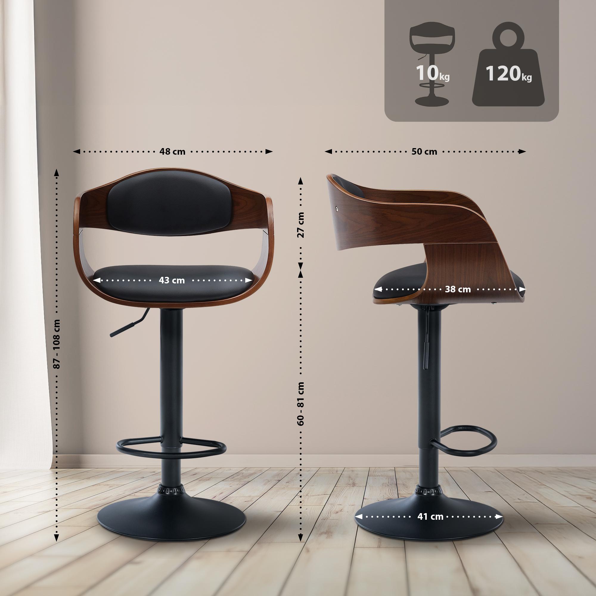 Lot de 2 tabourets de bar Kingston