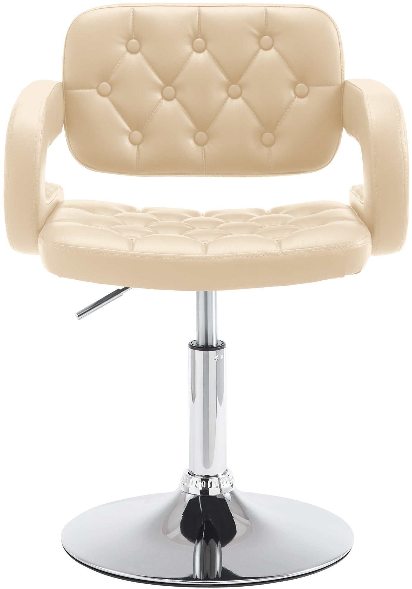Chaise Lounge Dublin Similicuir - Piètement avec colonne centrale en métal chromé