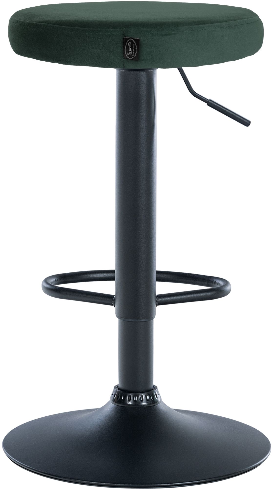 Lot de 2 tabourets de bar Ponte velours