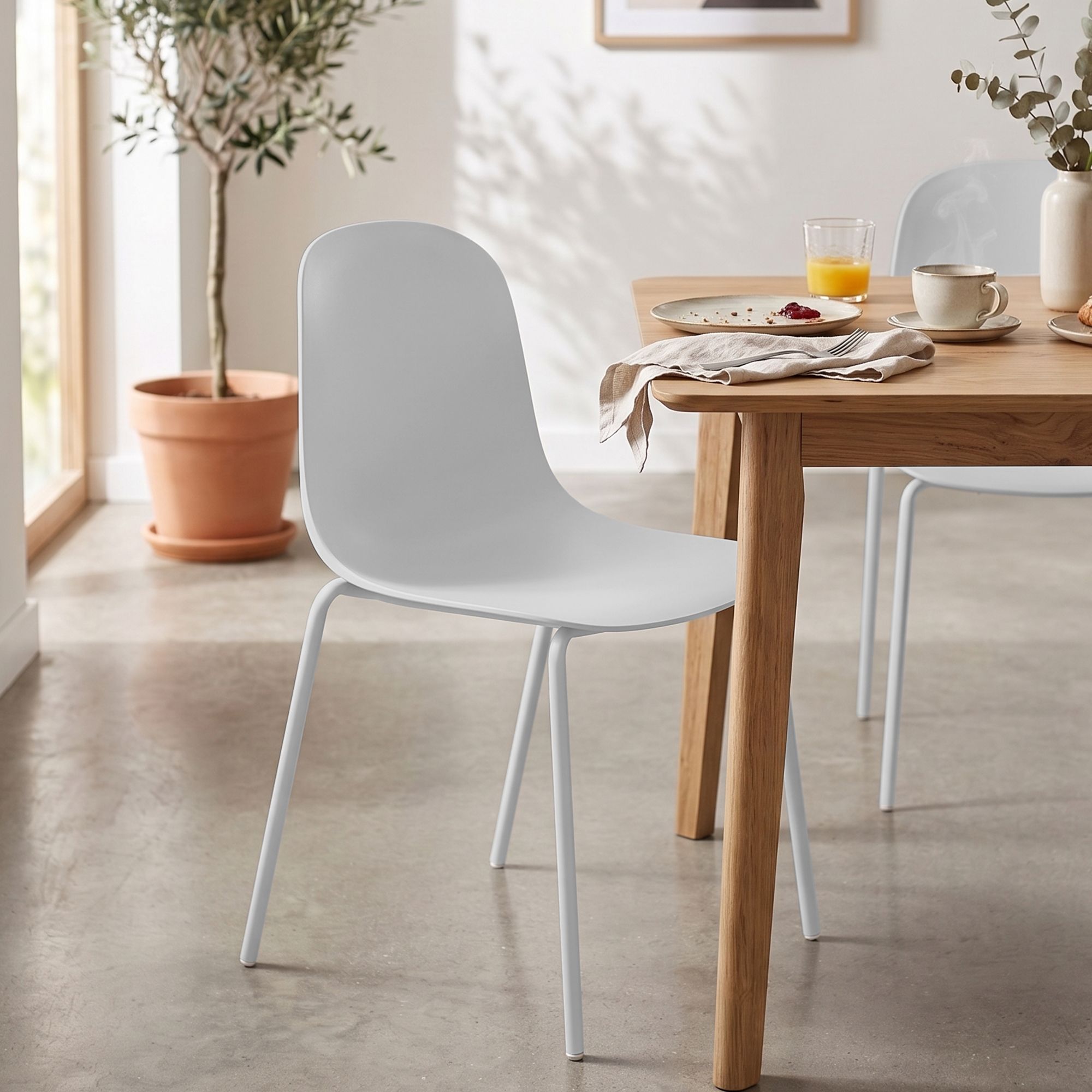 Lot de 2 chaises de jardin Hardin