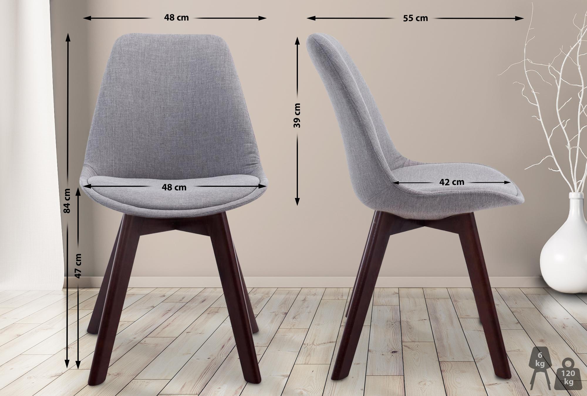 Chaise de visiteur Borneo V2 tissu