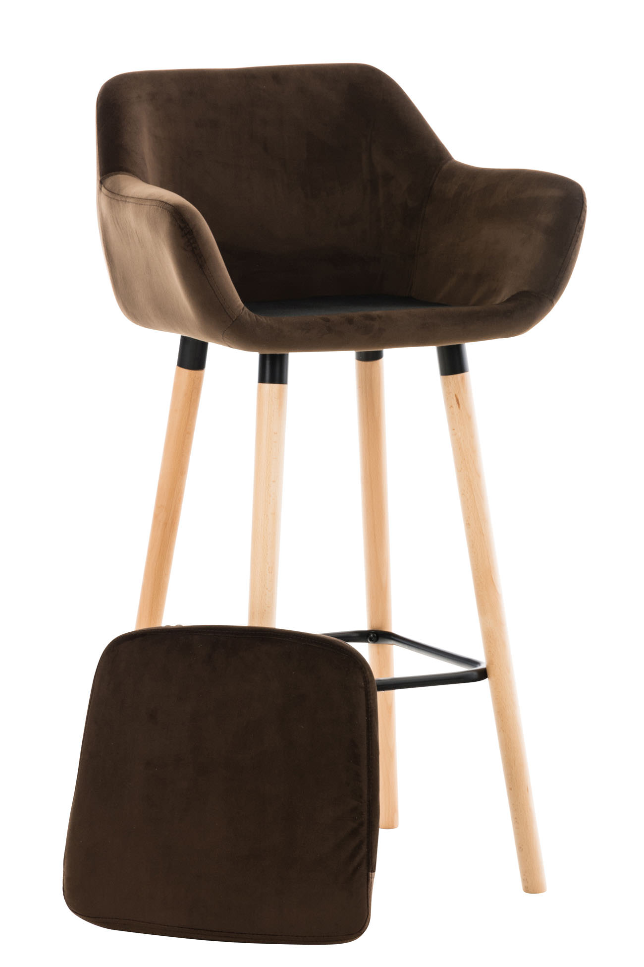 Tabouret de Bar Grant Velours