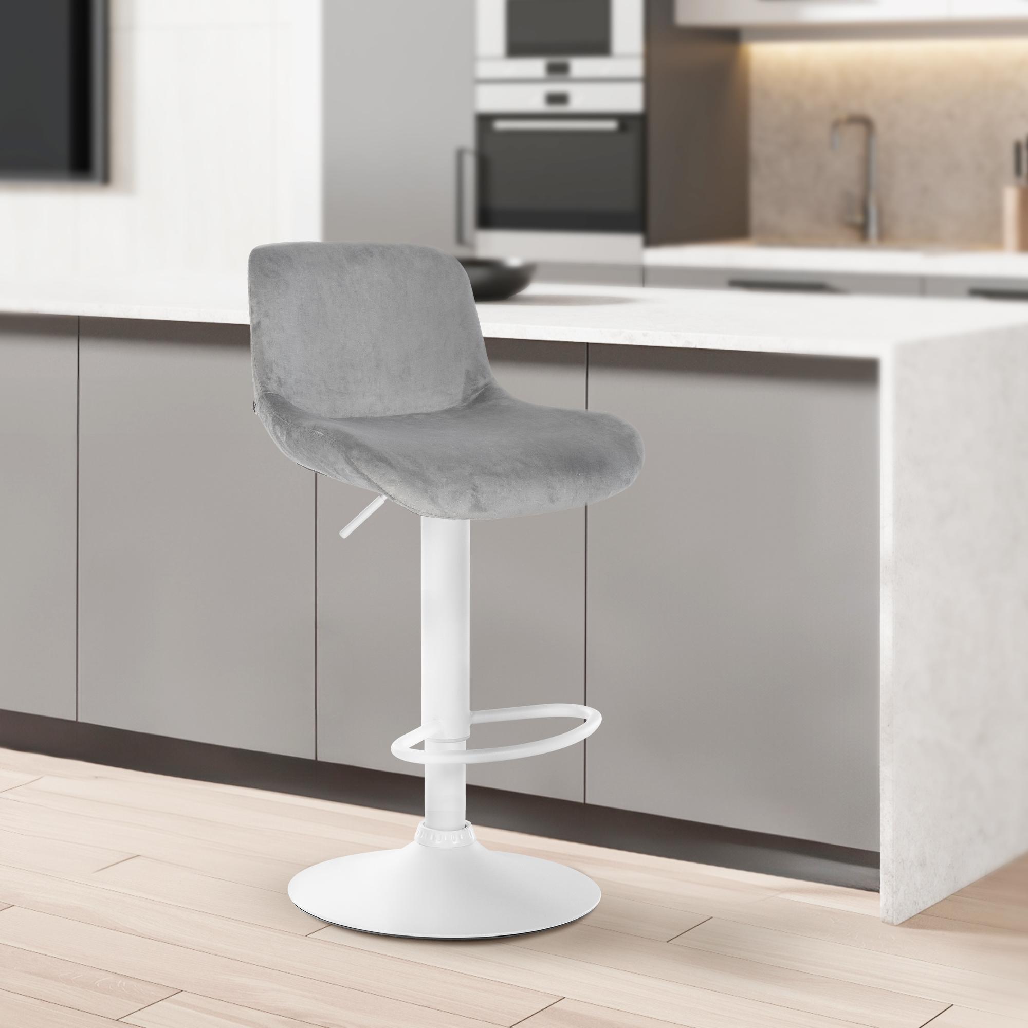 Lot de 2 tabourets de bar Solon blanc