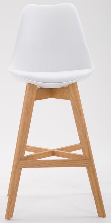 Lot de 2 Tabourets de bar Cannes avec coque en plastique