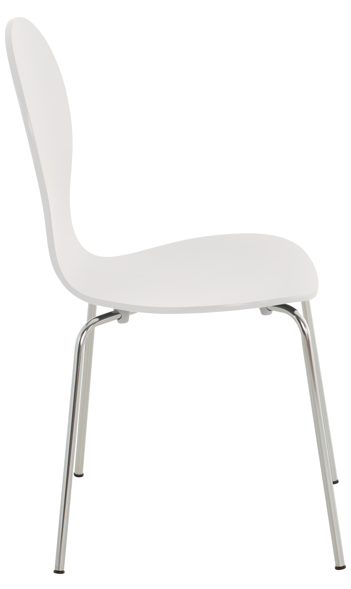 Chaise de visiteur Diego en bois Blanc