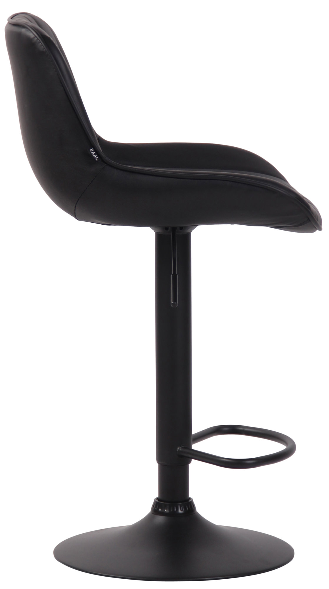 Tabouret de bar Lentini en Similicuir avec Piètement trompette en Métal