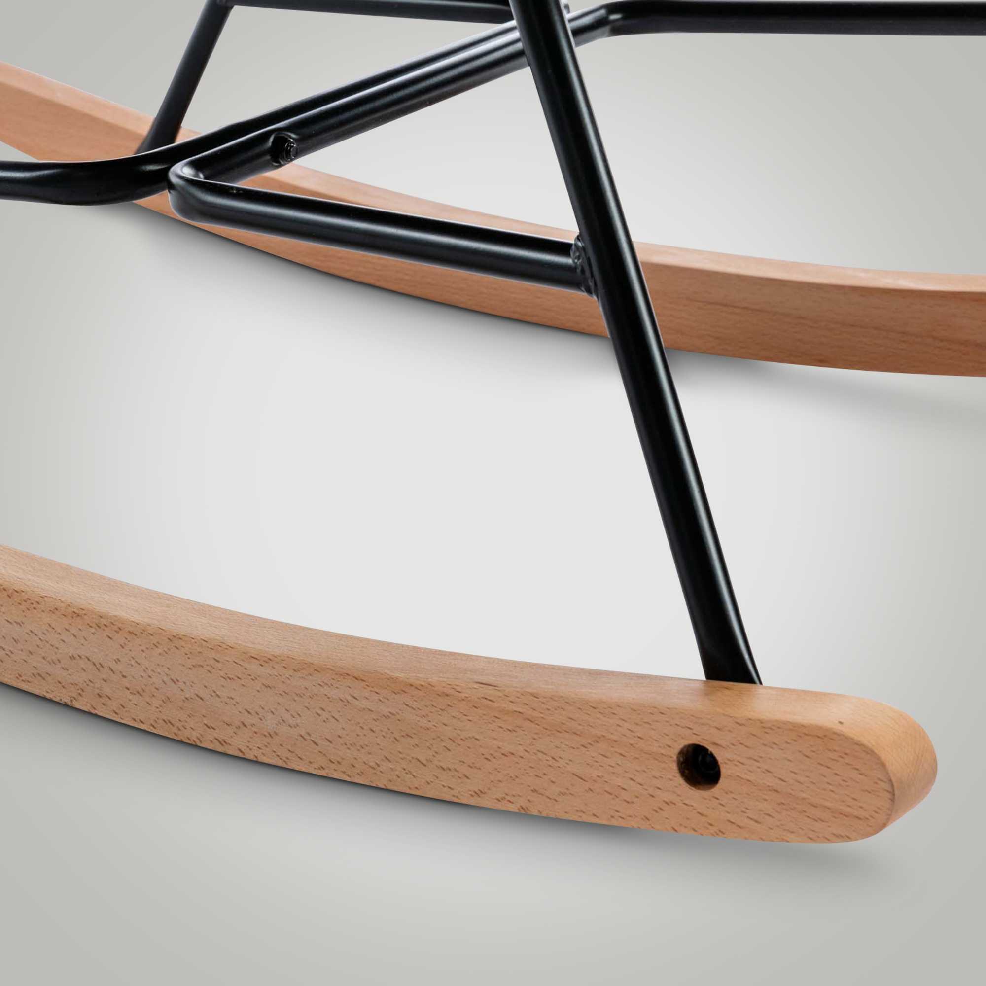 Fauteuil à bascule Sanka en tissu