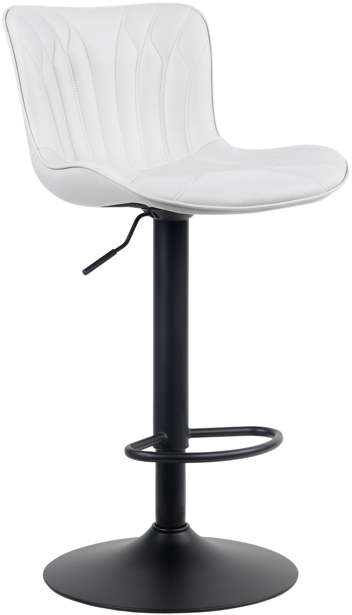 Tabouret de bar Linus Pied en Métal Hauteur réglable Siège pivotant