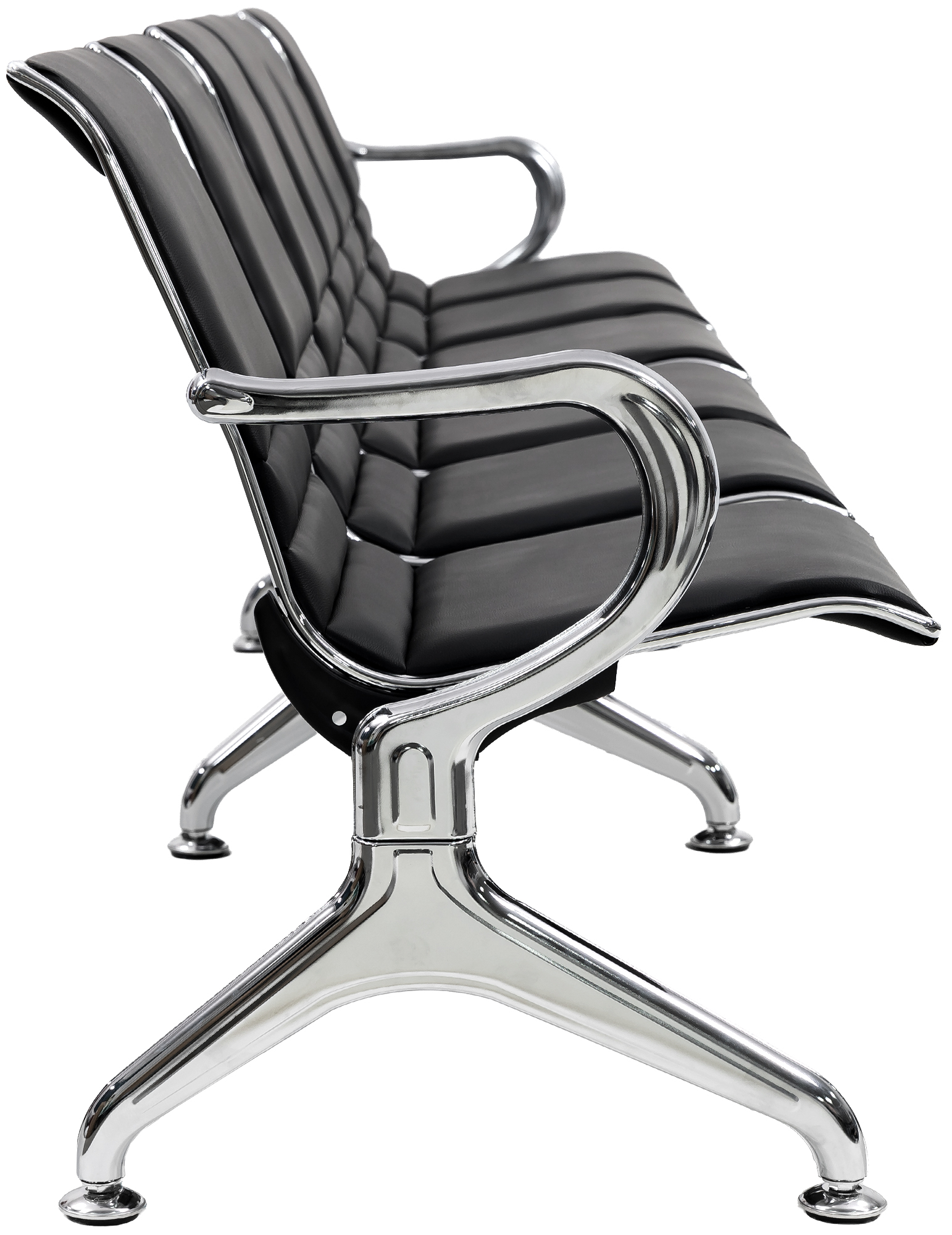 Banc d'attente Frankfurt - design moderne, assise confortable, montage facile, ideal pour halls et espaces publics