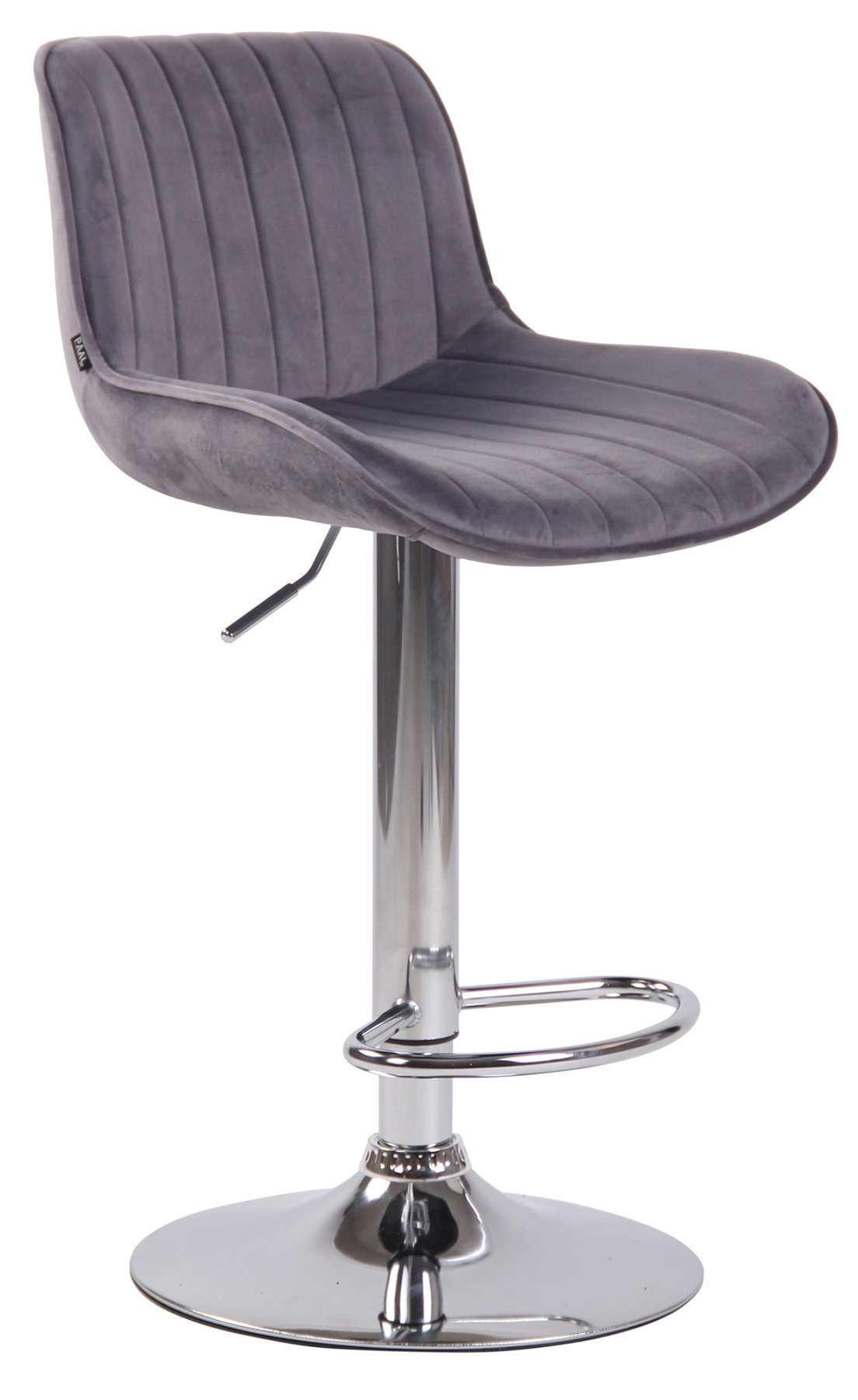 Lot de 2 Tabourets de bar Lentini en Velours Pied trompette en Métal