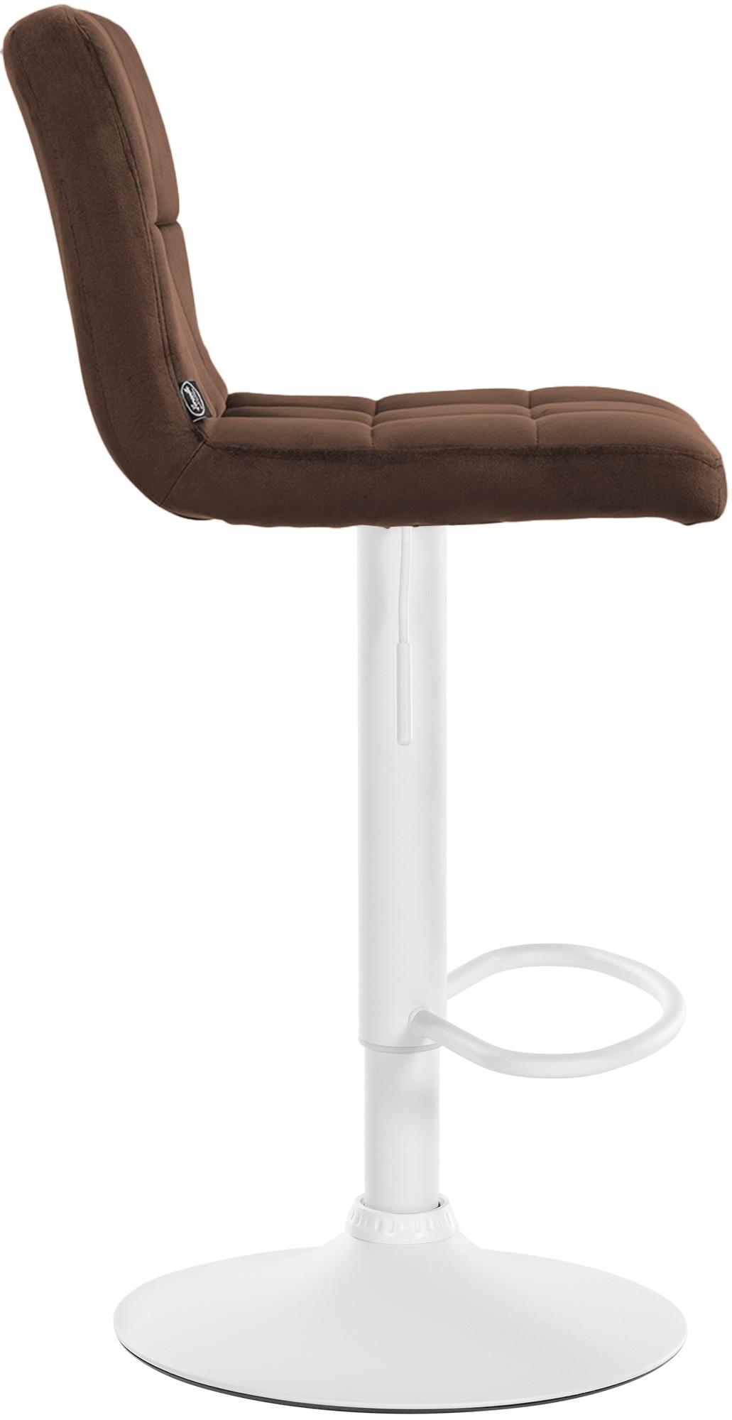 Lot de 2 tabourets de bar Peru velours