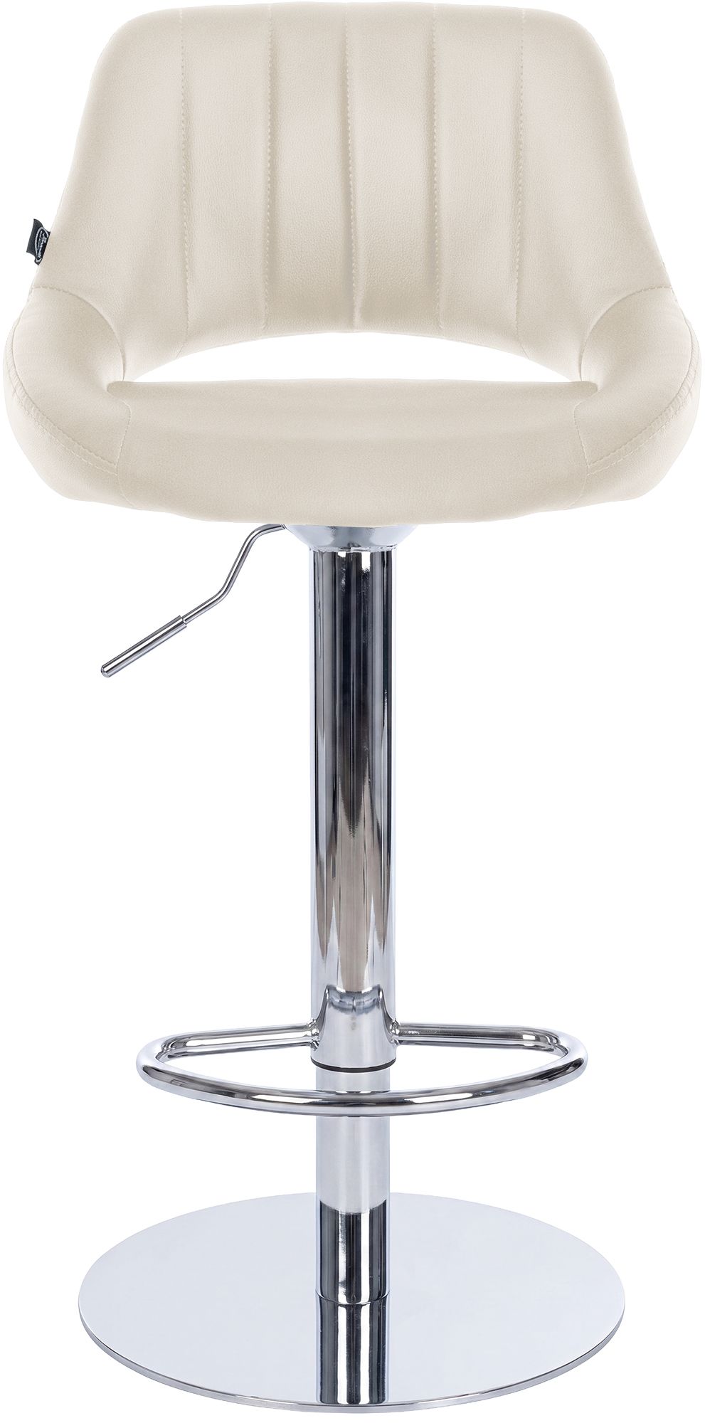 Tabouret de bar Milet avec structure stable chromée
