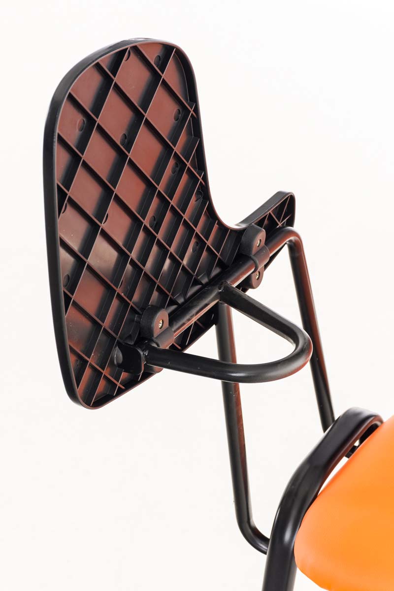 Chaise Ken en similicuir avec tablette rabattable