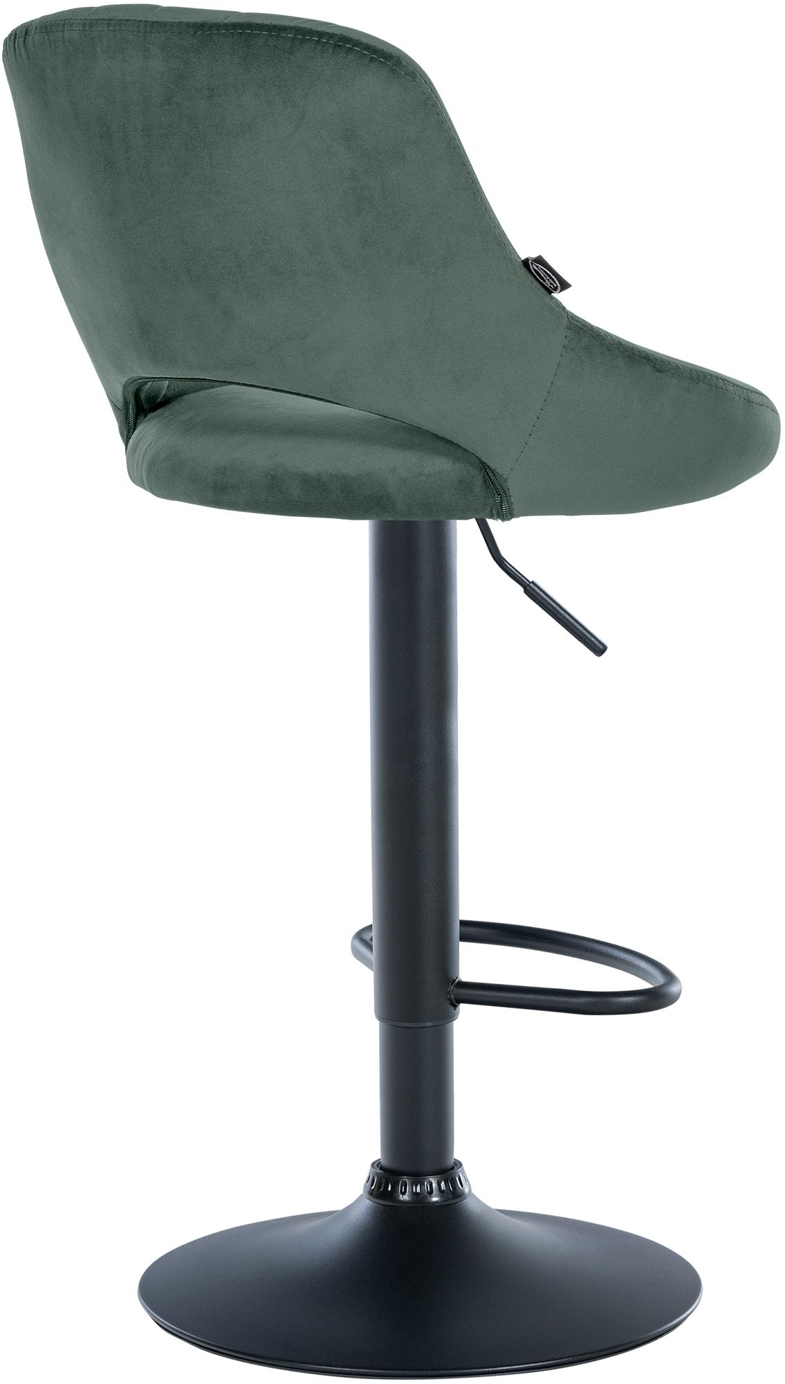 Lot de 2 tabourets de bar Milet en velours