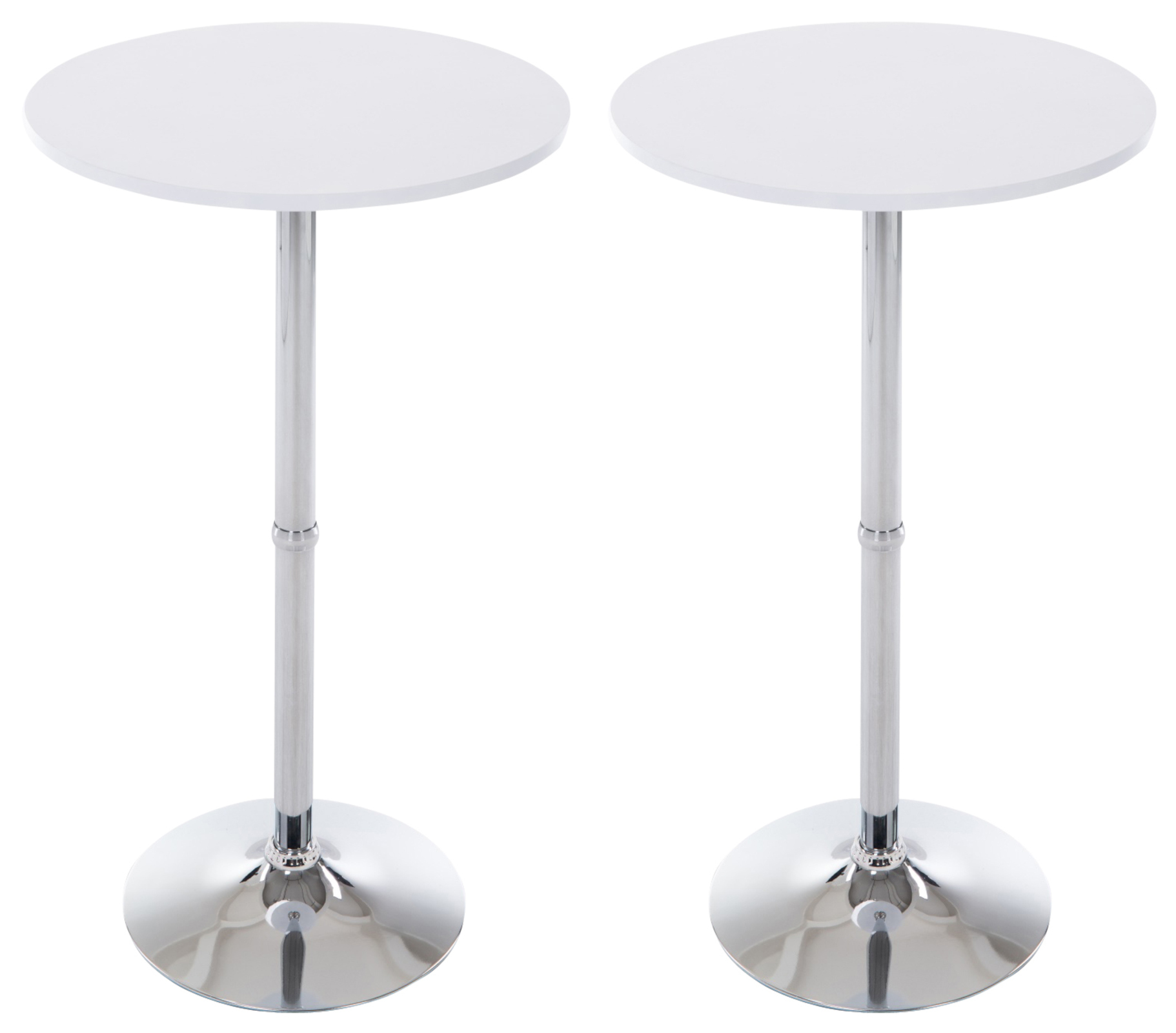 Set de 2 tables hautes rondes Ø 60 cm