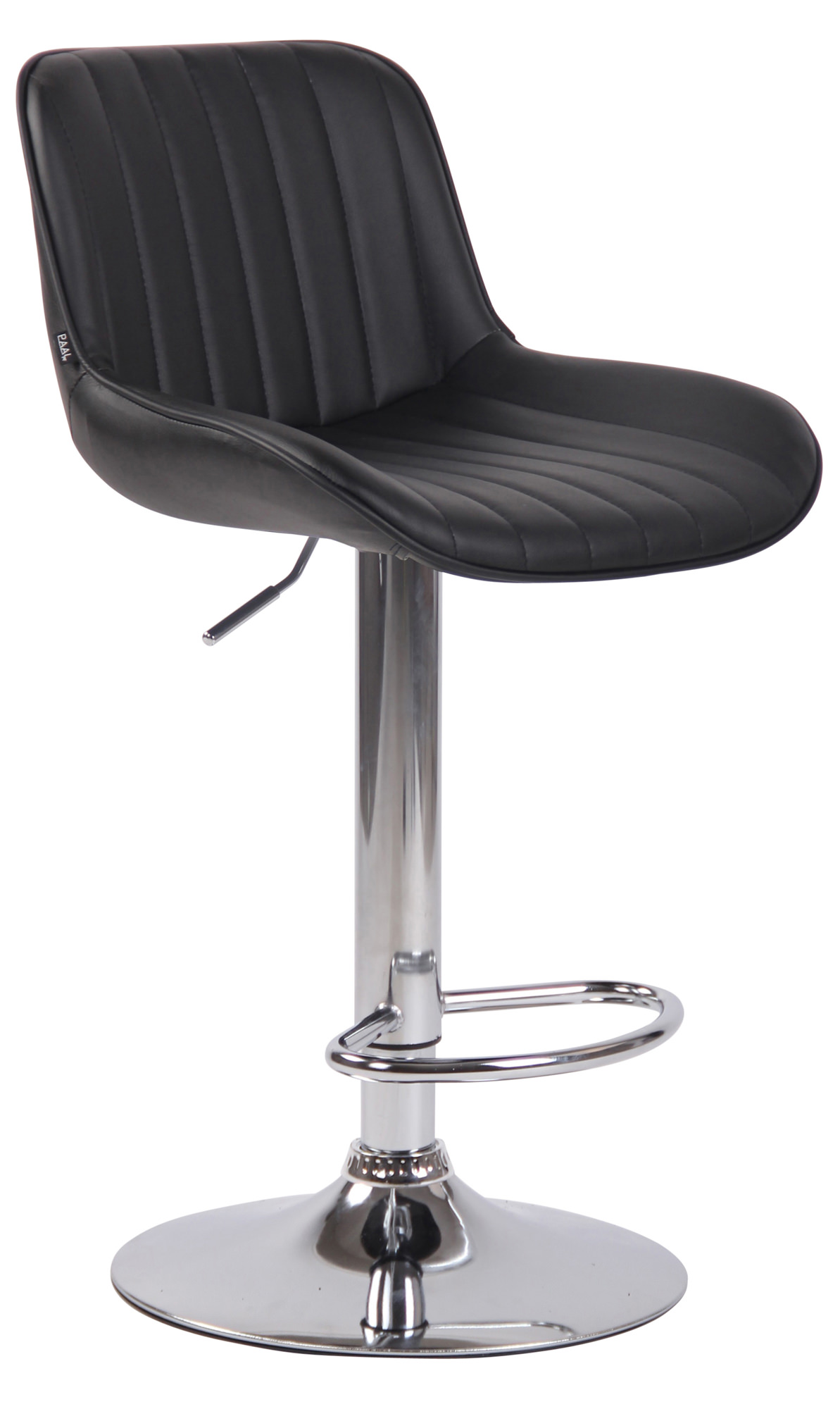 Tabouret de bar Lentini en Similicuir avec Piètement trompette en Métal